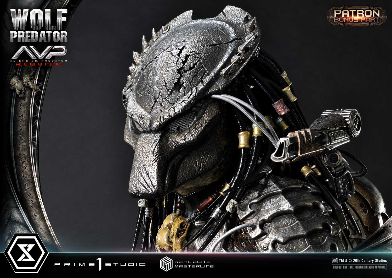 PRE-ORDER Prime1 Studio - Real Elite Masterline - Aliens vs. Predator: Requiem - Wolf Predator DX Bonus Ver. 1/3