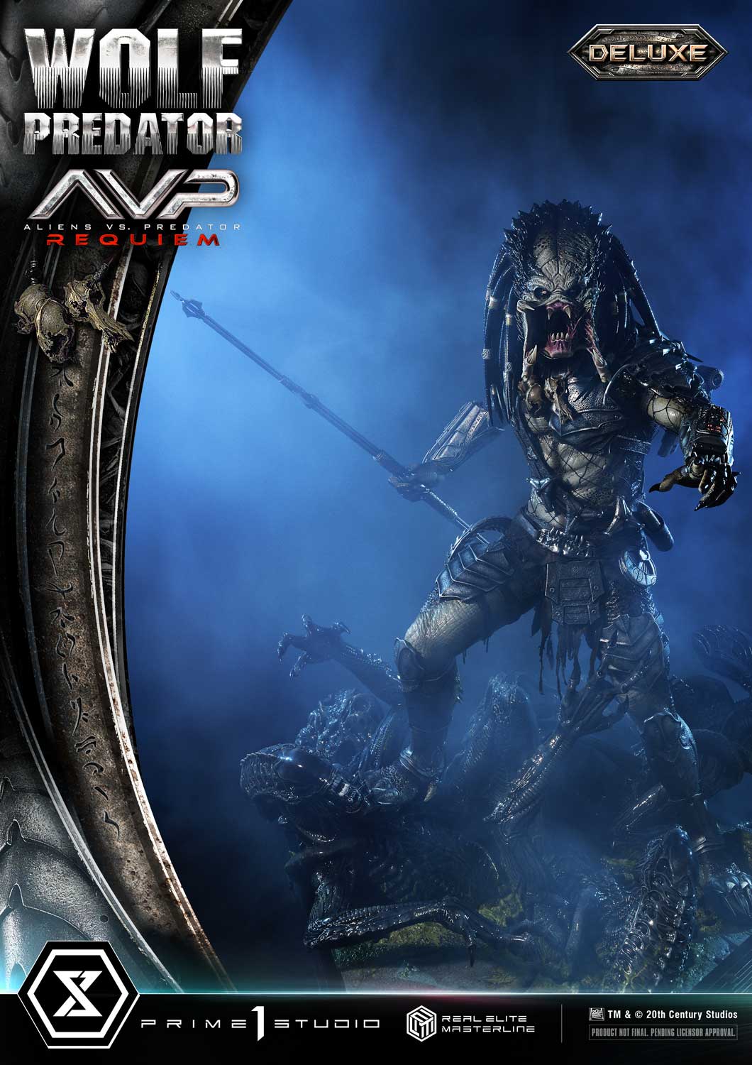 PRE-ORDER Prime1 Studio - Real Elite Masterline - Aliens vs. Predator: Requiem - Wolf Predator DX Bonus Ver. 1/3