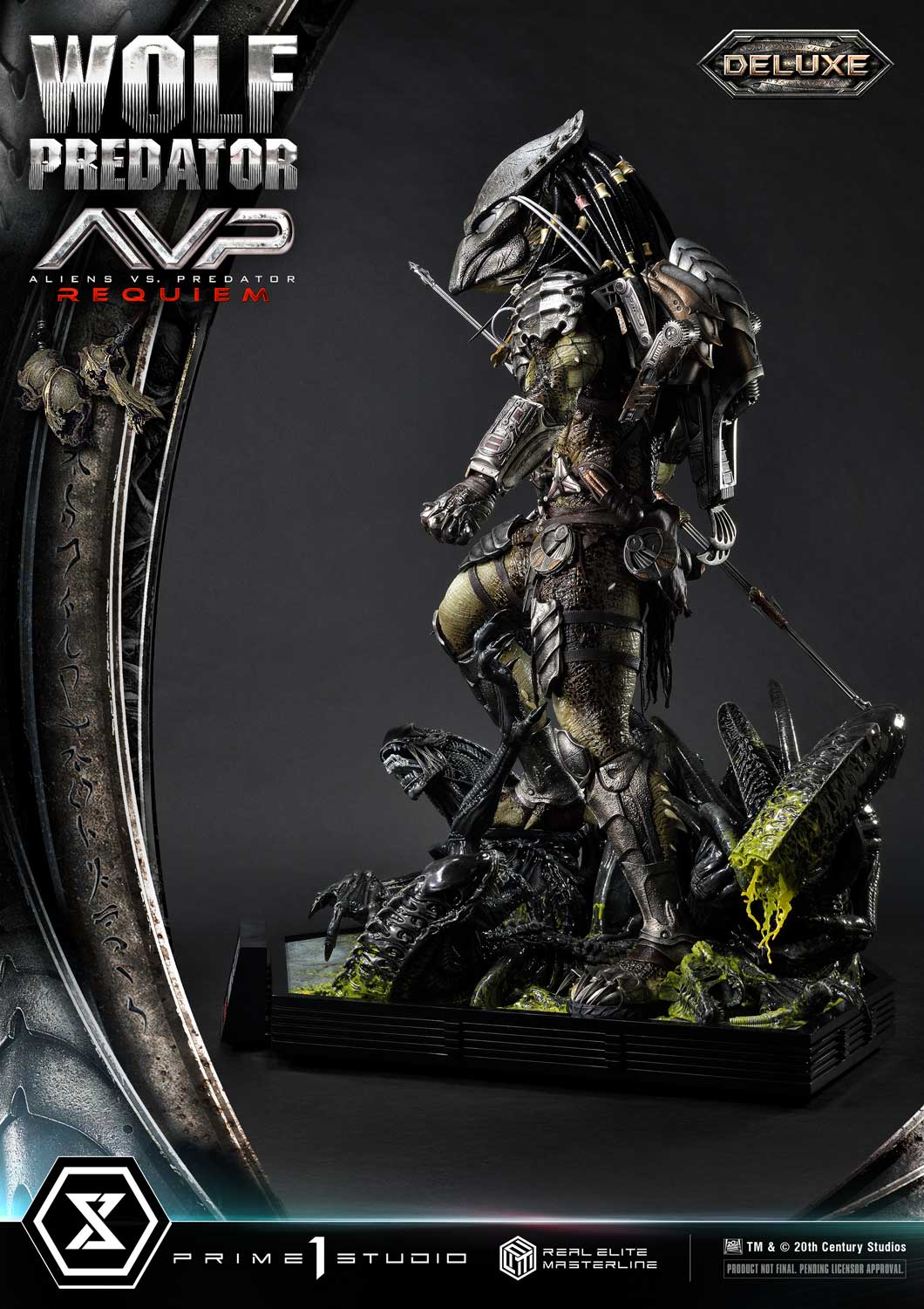 PRE-ORDER Prime1 Studio - Real Elite Masterline - Aliens vs. Predator: Requiem - Wolf Predator DX Bonus Ver. 1/3