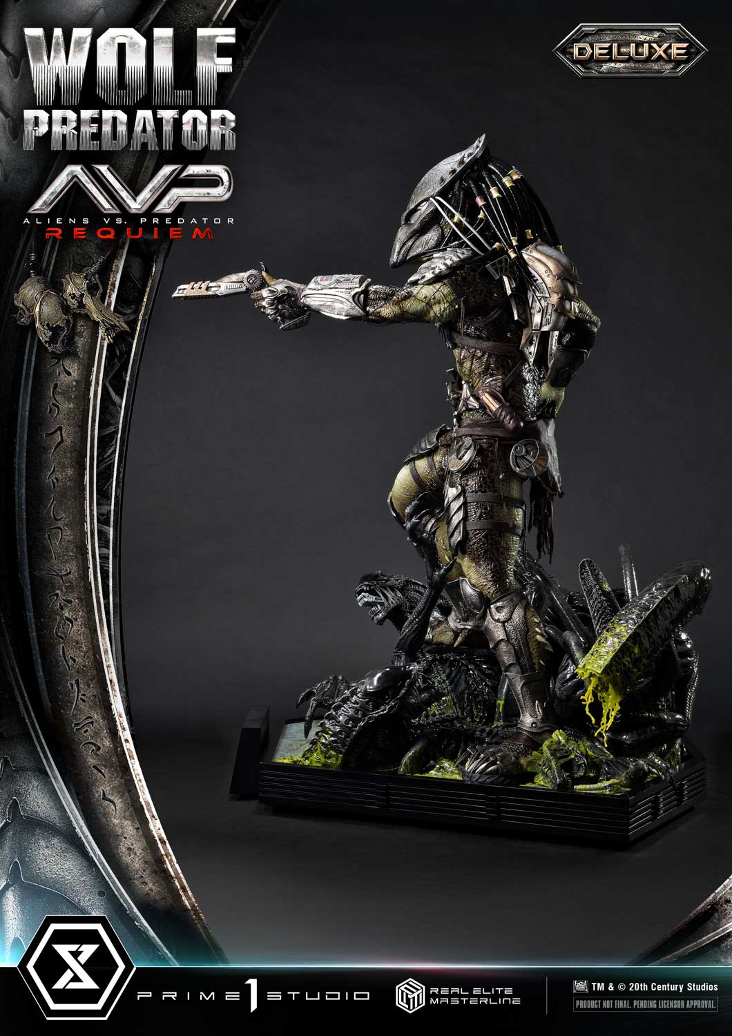 PRE-ORDER Prime1 Studio - Real Elite Masterline - Aliens vs. Predator: Requiem - Wolf Predator DX Bonus Ver. 1/3