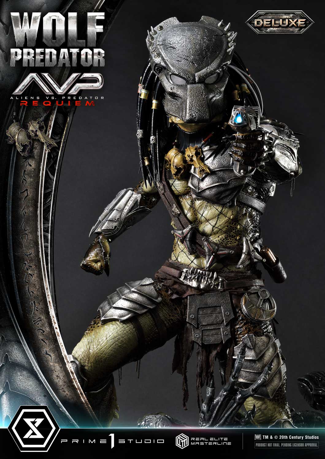 PRE-ORDER Prime1 Studio - Real Elite Masterline - Aliens vs. Predator: Requiem - Wolf Predator DX Bonus Ver. 1/3