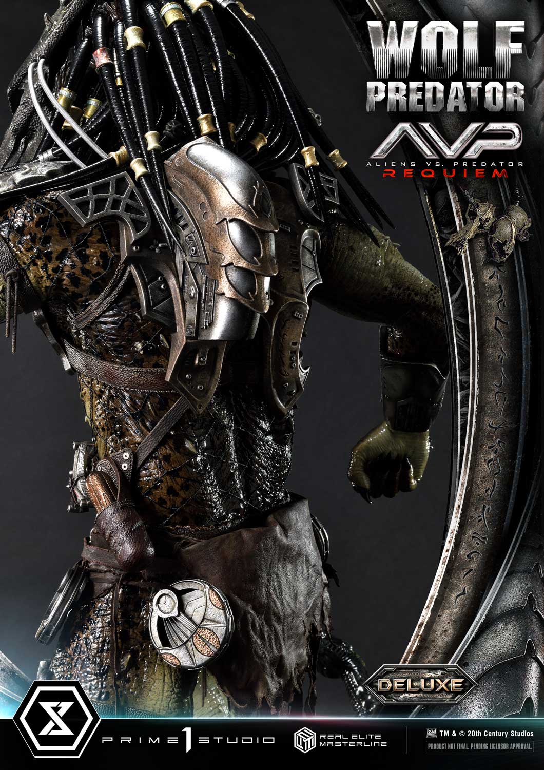 PRE-ORDER Prime1 Studio - Real Elite Masterline - Aliens vs. Predator: Requiem - Wolf Predator DX Bonus Ver. 1/3