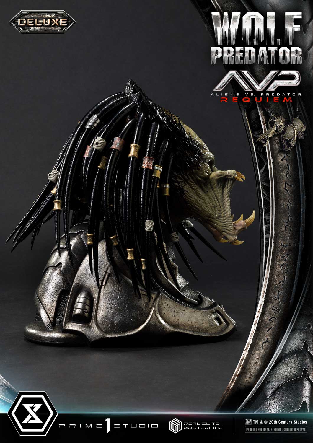 PRE-ORDER Prime1 Studio - Real Elite Masterline - Aliens vs. Predator: Requiem - Wolf Predator DX Bonus Ver. 1/3