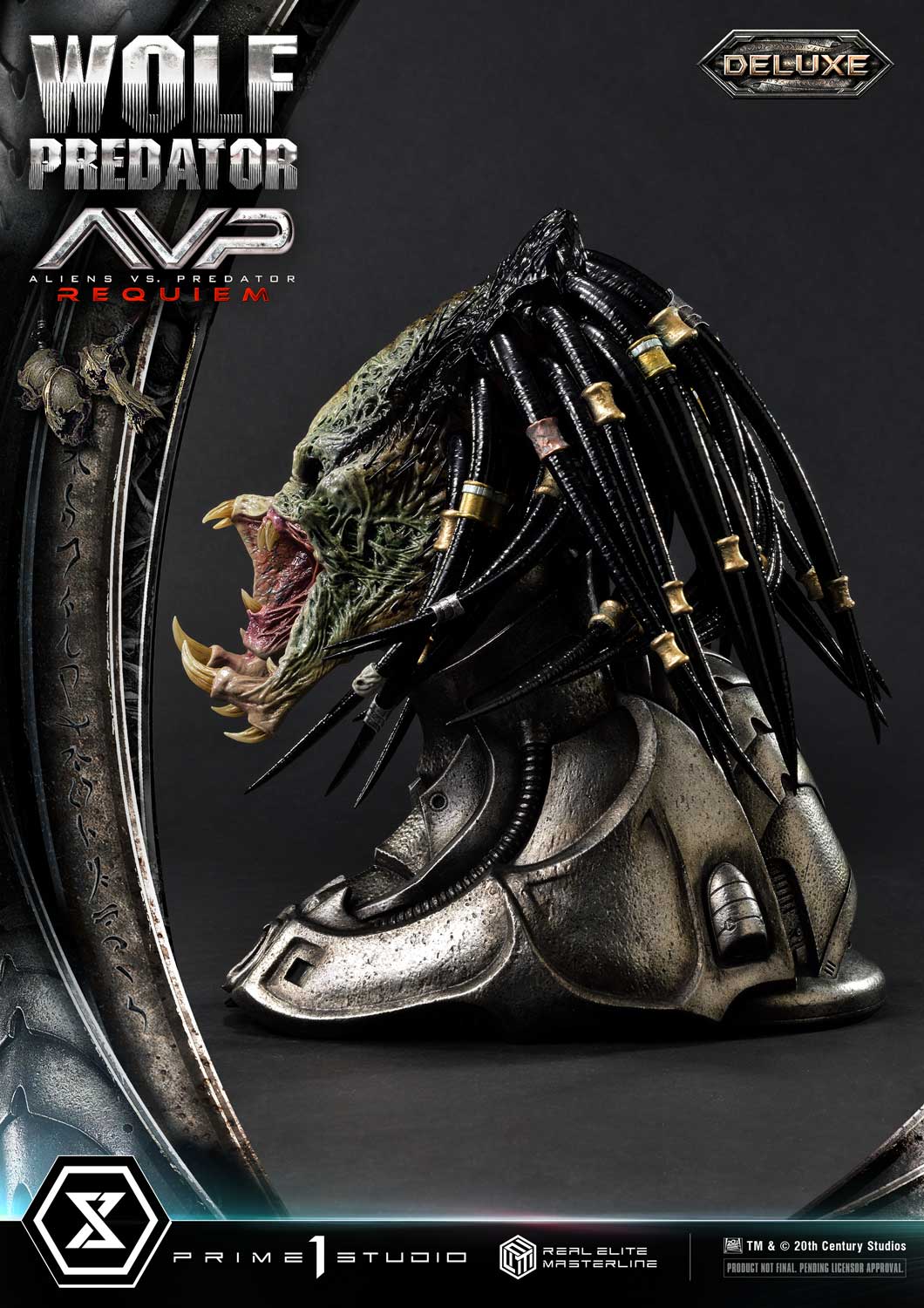 PRE-ORDER Prime1 Studio - Real Elite Masterline - Aliens vs. Predator: Requiem - Wolf Predator DX Bonus Ver. 1/3