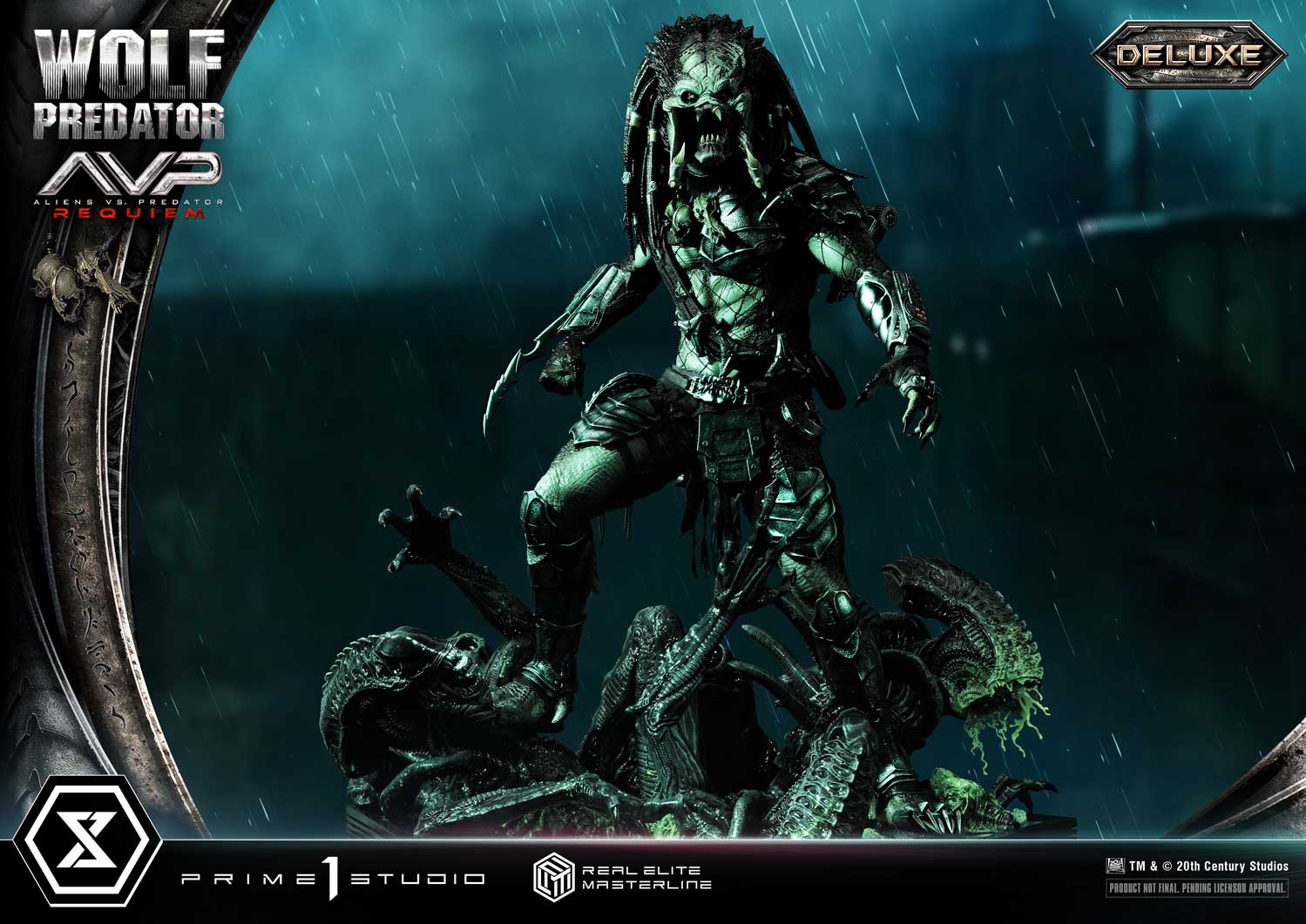 PRE-ORDER Prime1 Studio - Real Elite Masterline - Aliens vs. Predator: Requiem - Wolf Predator DX Bonus Ver. 1/3
