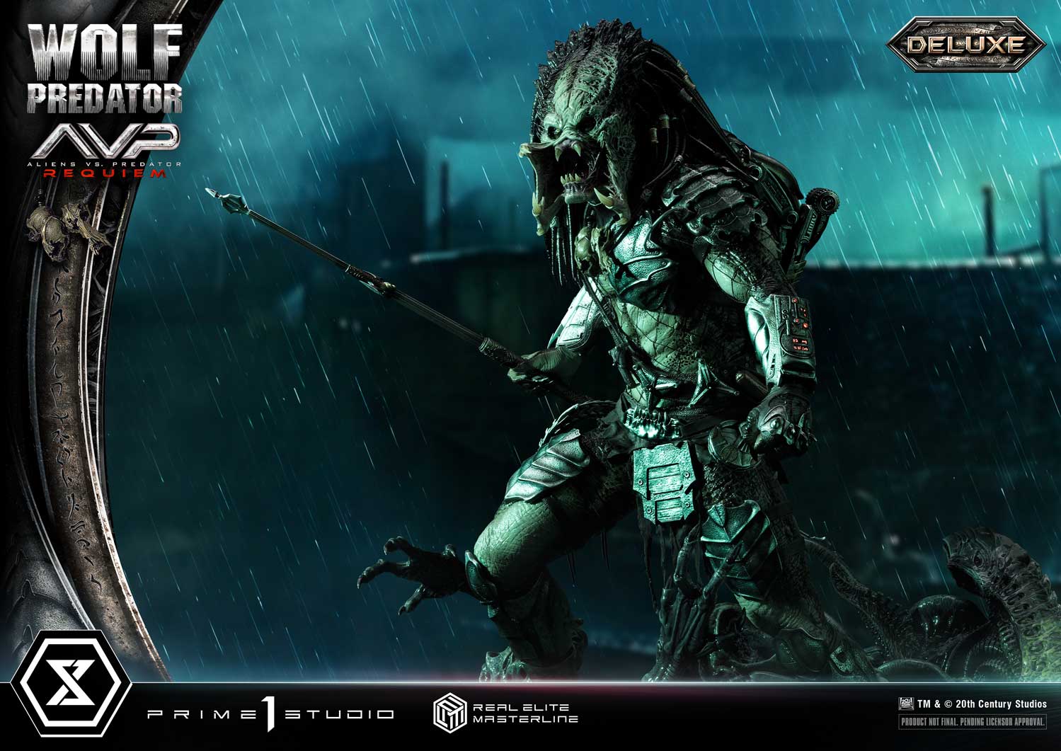 PRE-ORDER Prime1 Studio - Real Elite Masterline - Aliens vs. Predator: Requiem - Wolf Predator DX Bonus Ver. 1/3