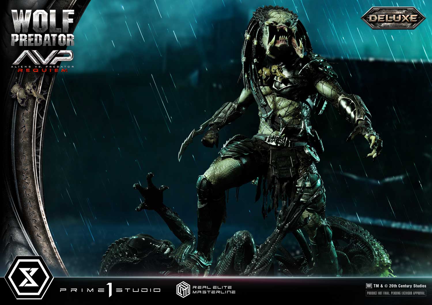 PRE-ORDER Prime1 Studio - Real Elite Masterline - Aliens vs. Predator: Requiem - Wolf Predator DX Bonus Ver. 1/3