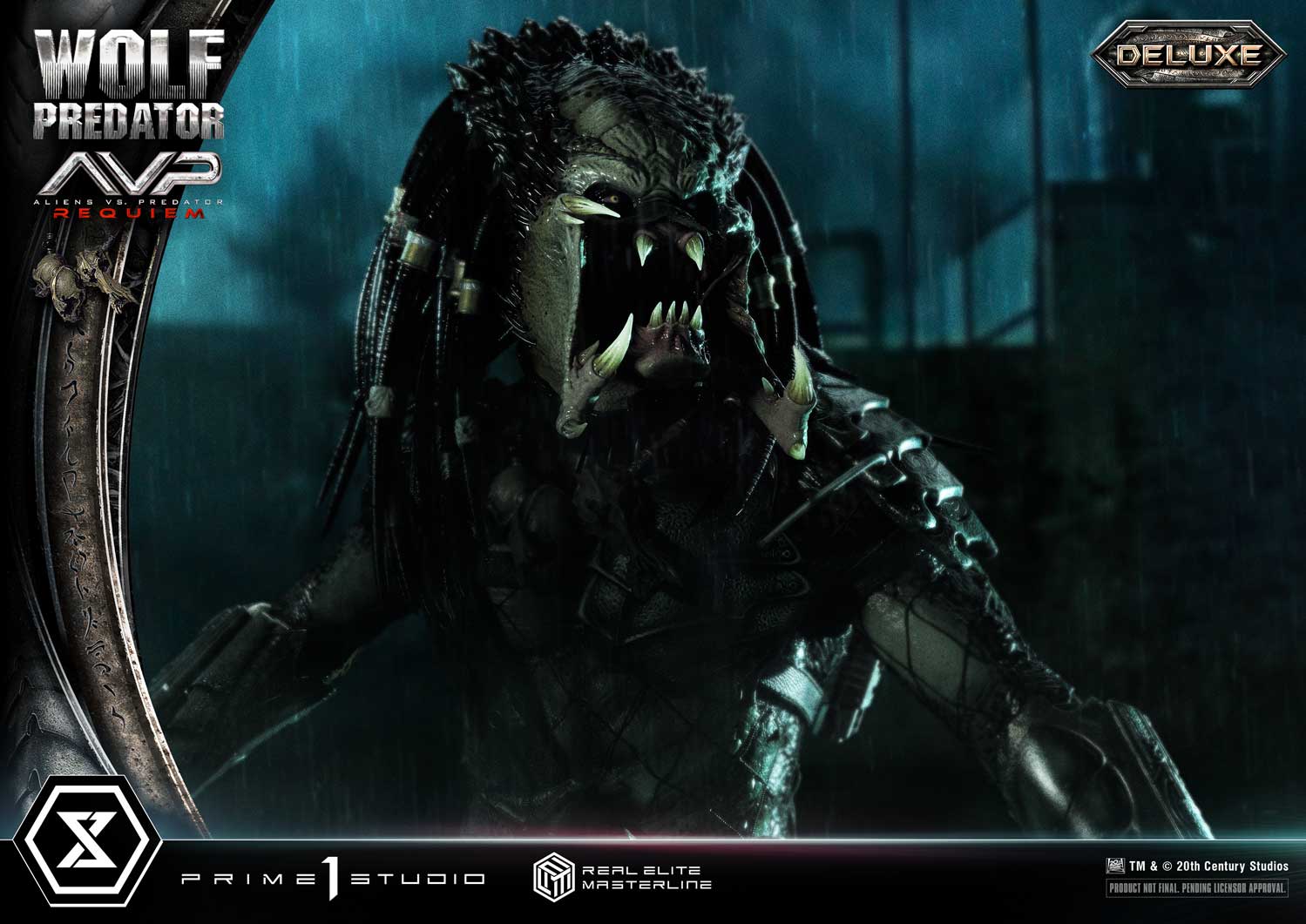 PRE-ORDER Prime1 Studio - Real Elite Masterline - Aliens vs. Predator: Requiem - Wolf Predator DX Bonus Ver. 1/3