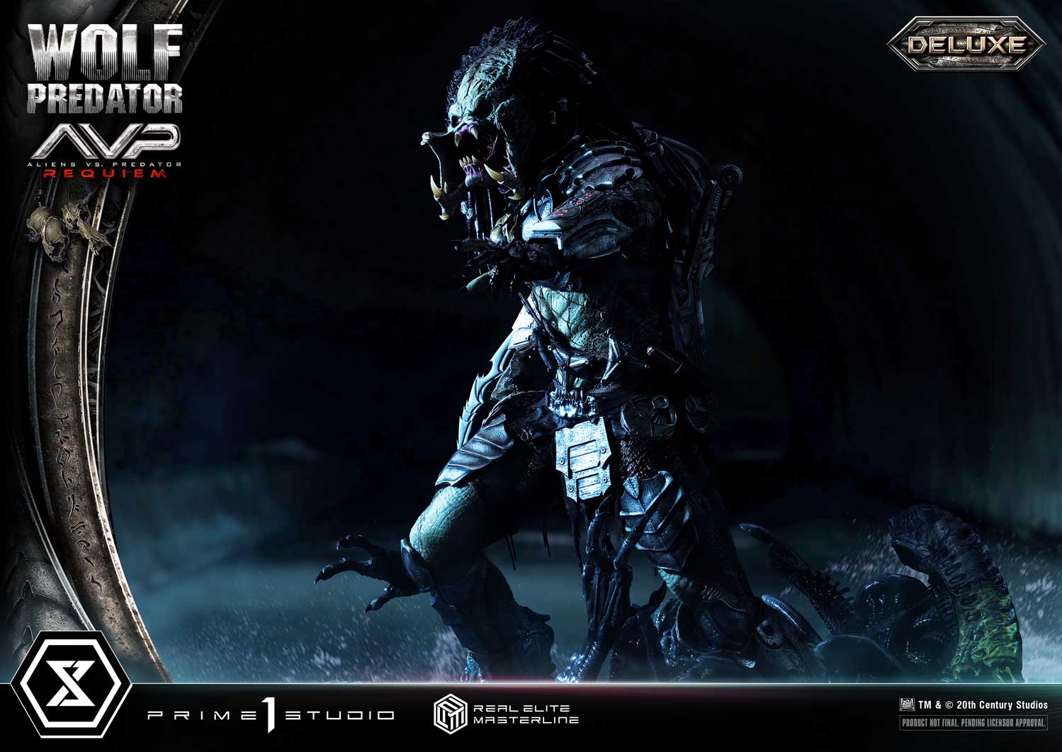 PRE-ORDER Prime1 Studio - Real Elite Masterline - Aliens vs. Predator: Requiem - Wolf Predator DX Bonus Ver. 1/3
