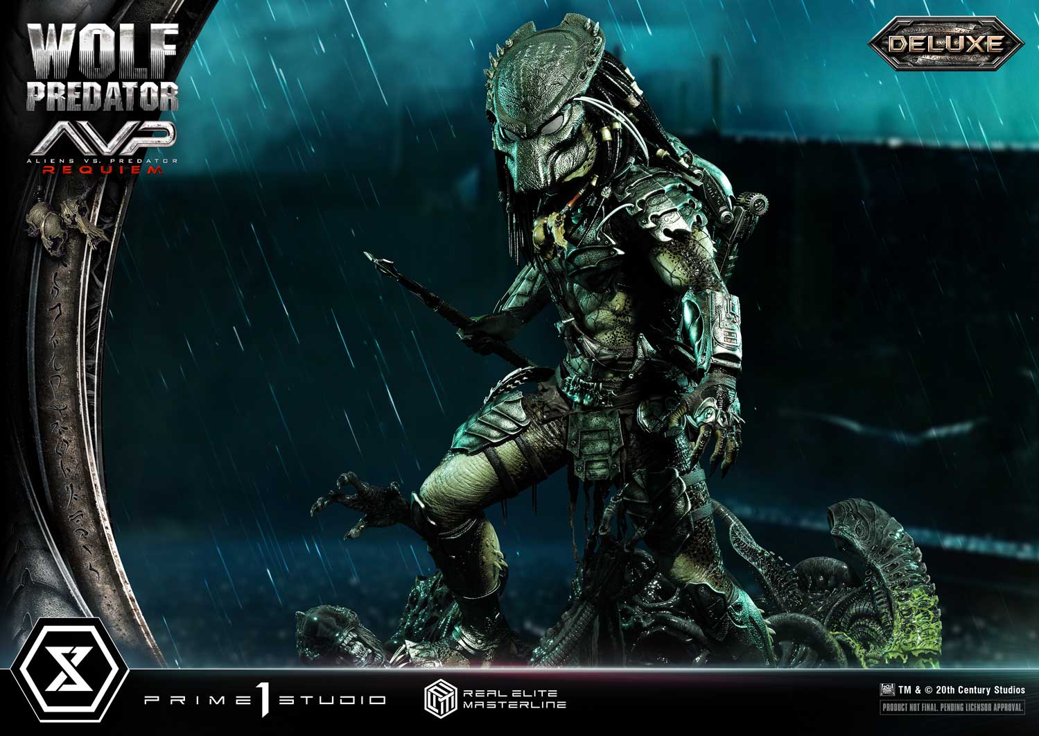 PRE-ORDER Prime1 Studio - Real Elite Masterline - Aliens vs. Predator: Requiem - Wolf Predator DX Bonus Ver. 1/3