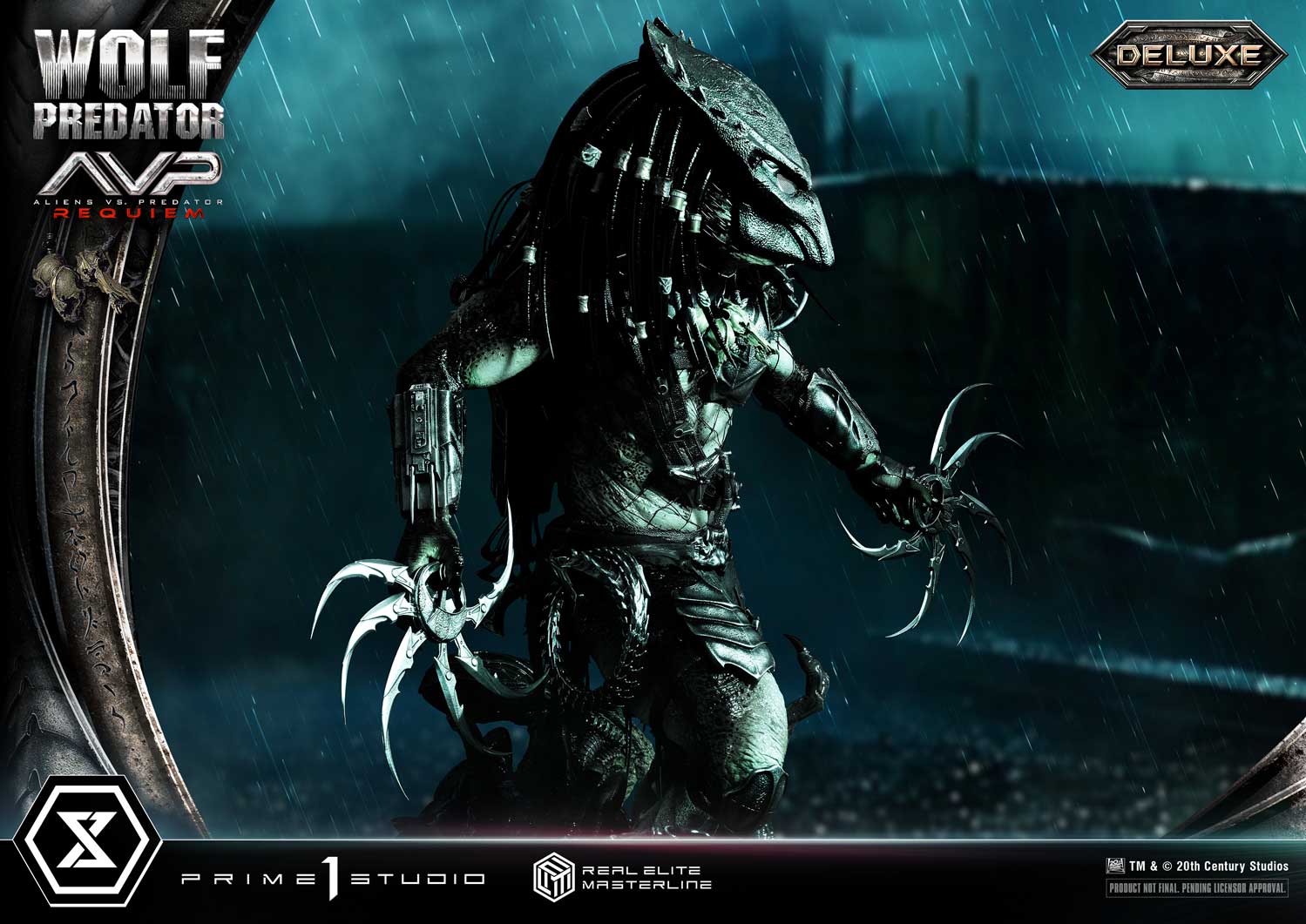 PRE-ORDER Prime1 Studio - Real Elite Masterline - Aliens vs. Predator: Requiem - Wolf Predator DX Bonus Ver. 1/3