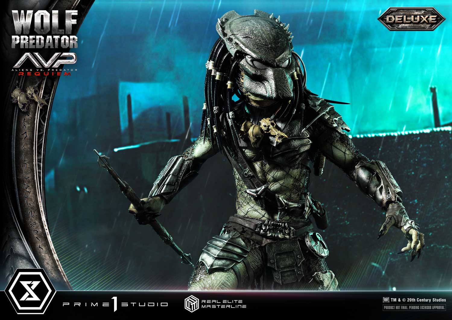 PRE-ORDER Prime1 Studio - Real Elite Masterline - Aliens vs. Predator: Requiem - Wolf Predator DX Bonus Ver. 1/3