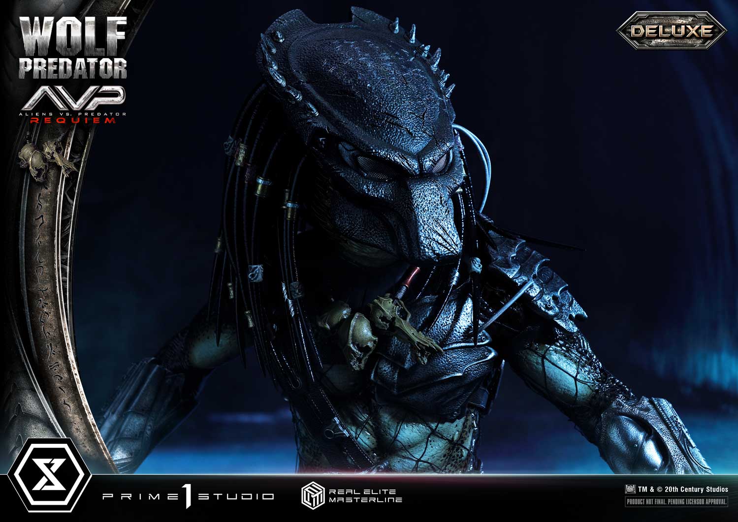 PRE-ORDER Prime1 Studio - Real Elite Masterline - Aliens vs. Predator: Requiem - Wolf Predator DX Bonus Ver. 1/3