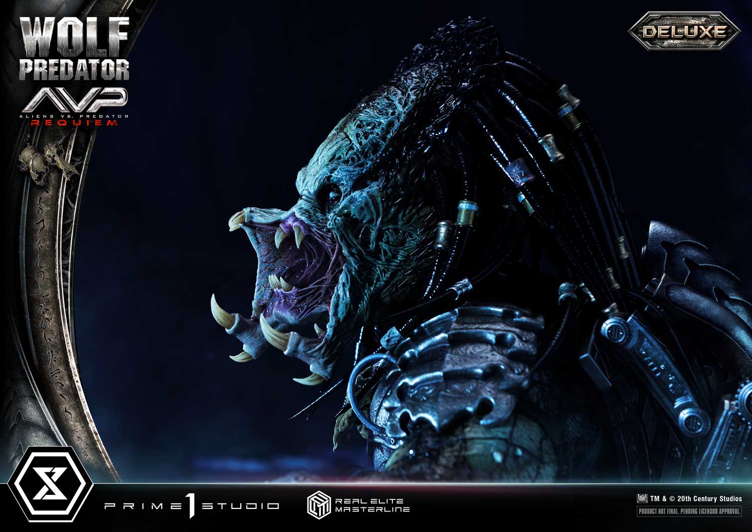 PRE-ORDER Prime1 Studio - Real Elite Masterline - Aliens vs. Predator: Requiem - Wolf Predator DX Bonus Ver. 1/3