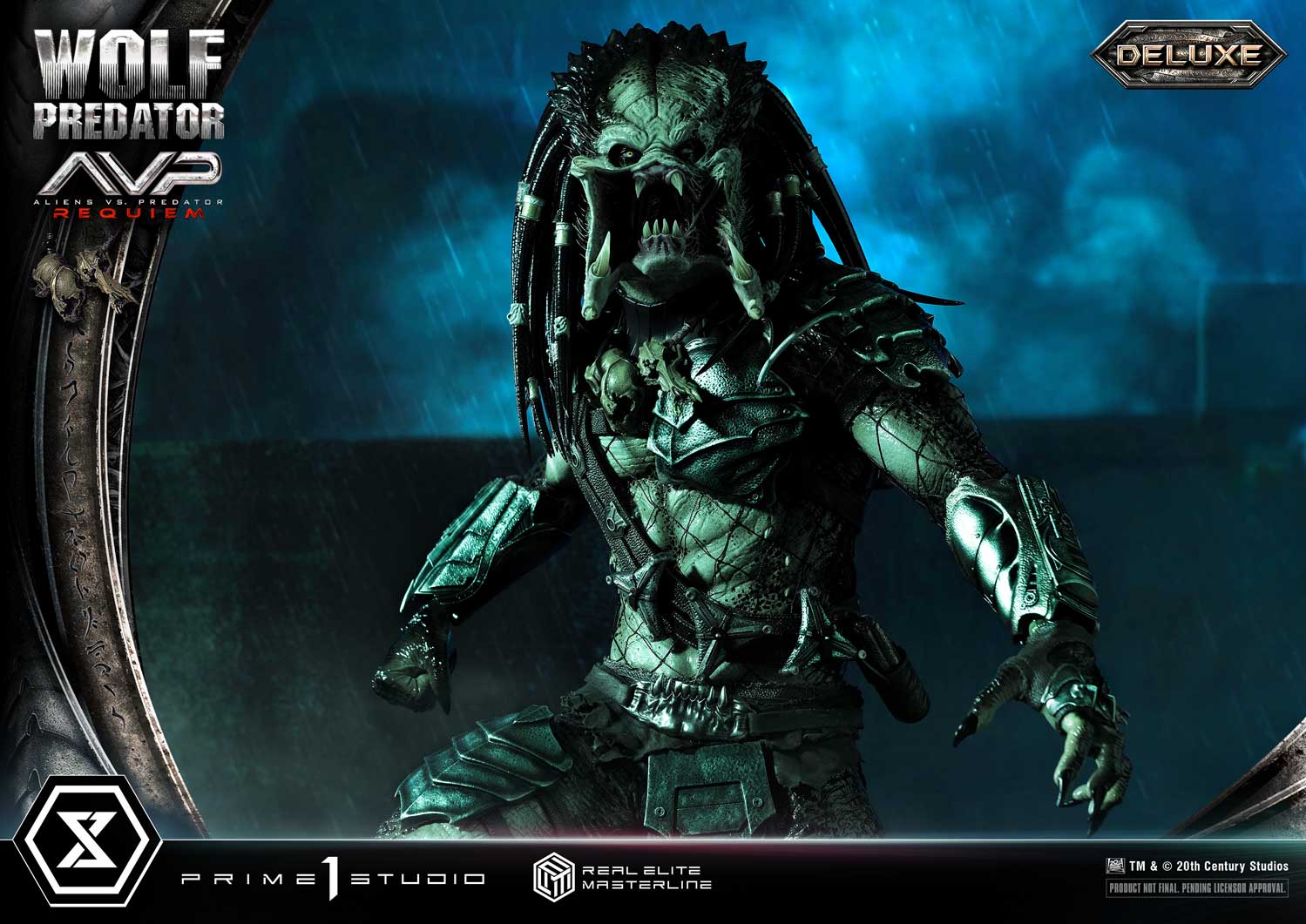 PRE-ORDER Prime1 Studio - Real Elite Masterline - Aliens vs. Predator: Requiem - Wolf Predator DX Bonus Ver. 1/3