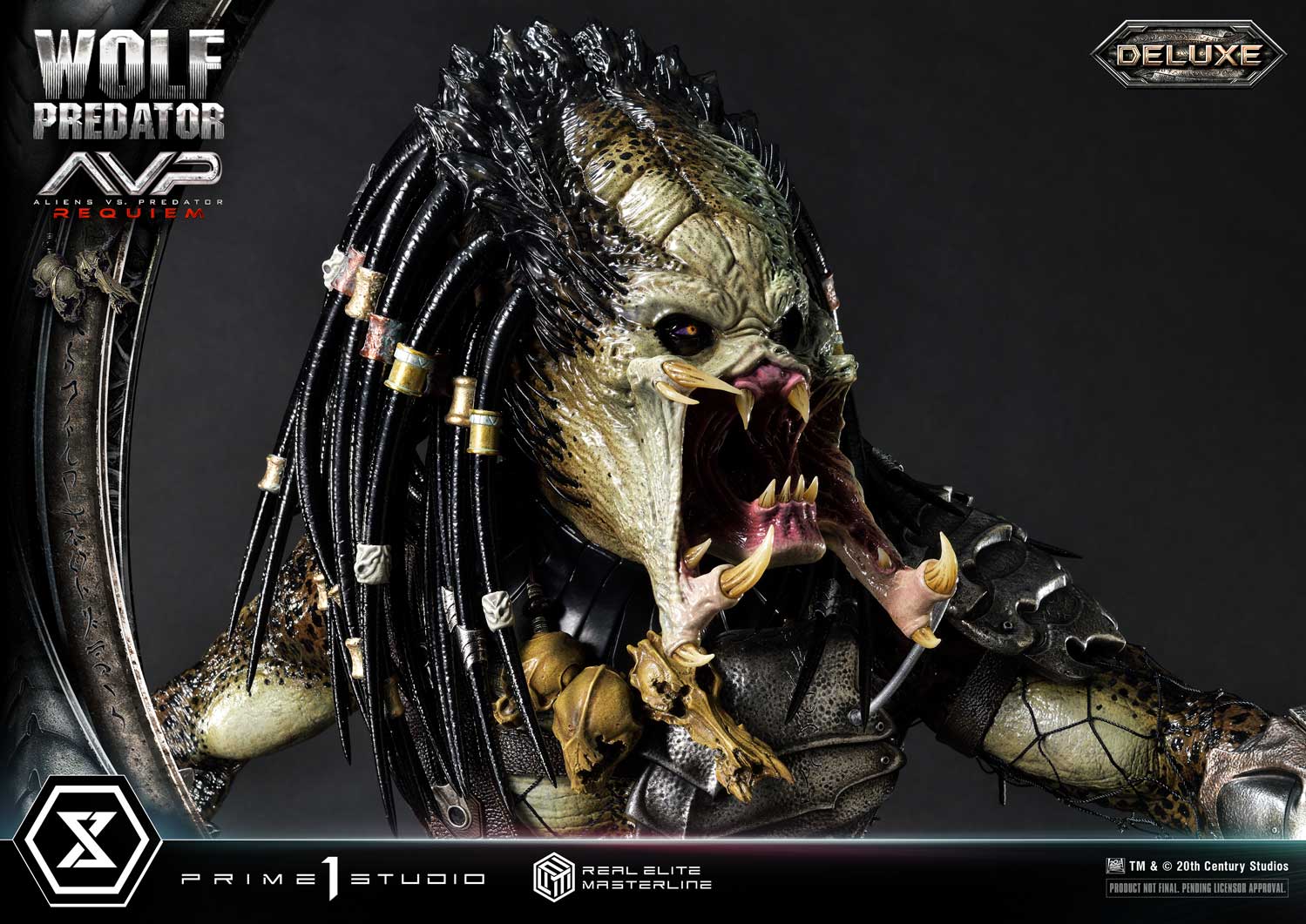 PRE-ORDER Prime1 Studio - Real Elite Masterline - Aliens vs. Predator: Requiem - Wolf Predator DX Bonus Ver. 1/3