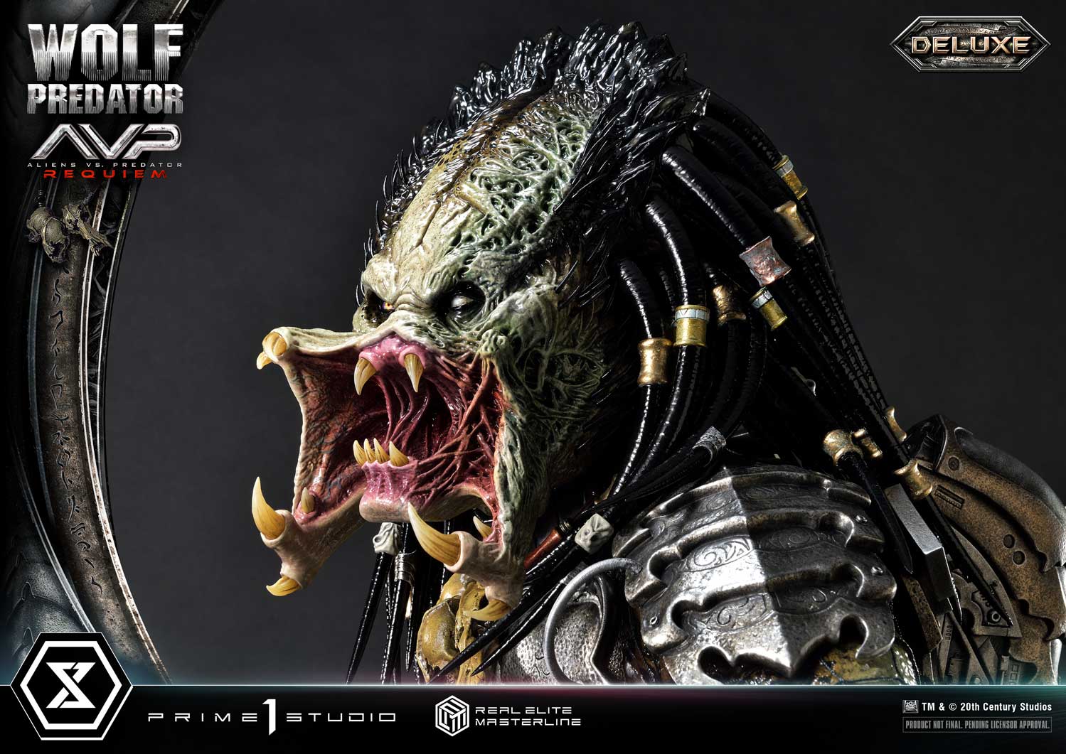 PRE-ORDER Prime1 Studio - Real Elite Masterline - Aliens vs. Predator: Requiem - Wolf Predator DX Bonus Ver. 1/3