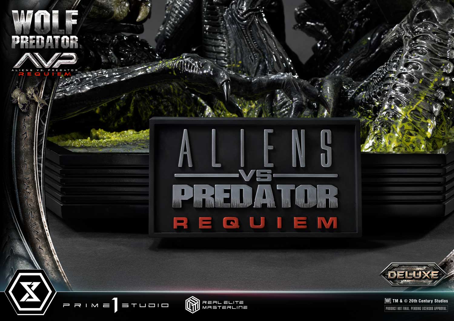 PRE-ORDER Prime1 Studio - Real Elite Masterline - Aliens vs. Predator: Requiem - Wolf Predator DX Bonus Ver. 1/3