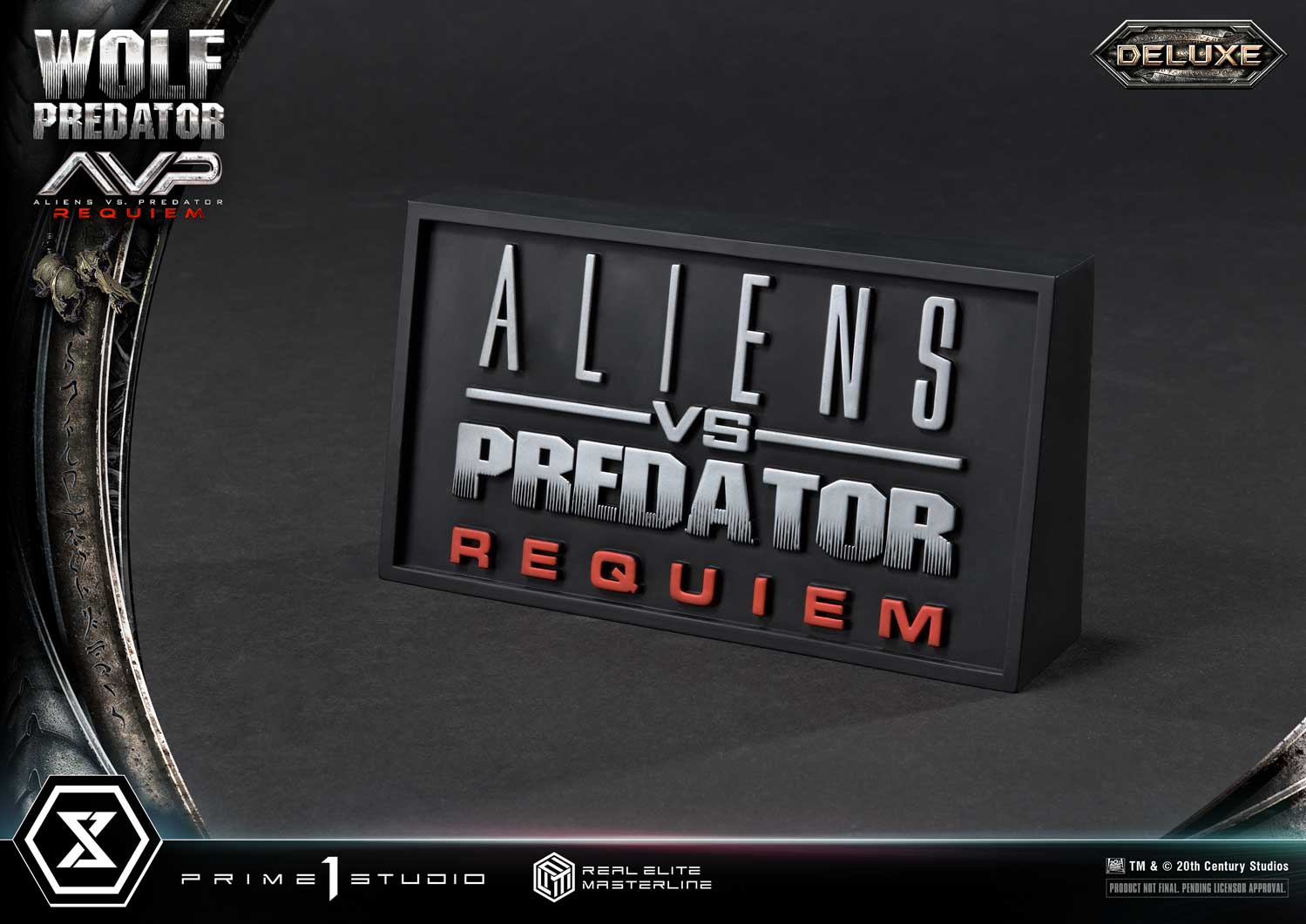 PRE-ORDER Prime1 Studio - Real Elite Masterline - Aliens vs. Predator: Requiem - Wolf Predator DX Bonus Ver. 1/3