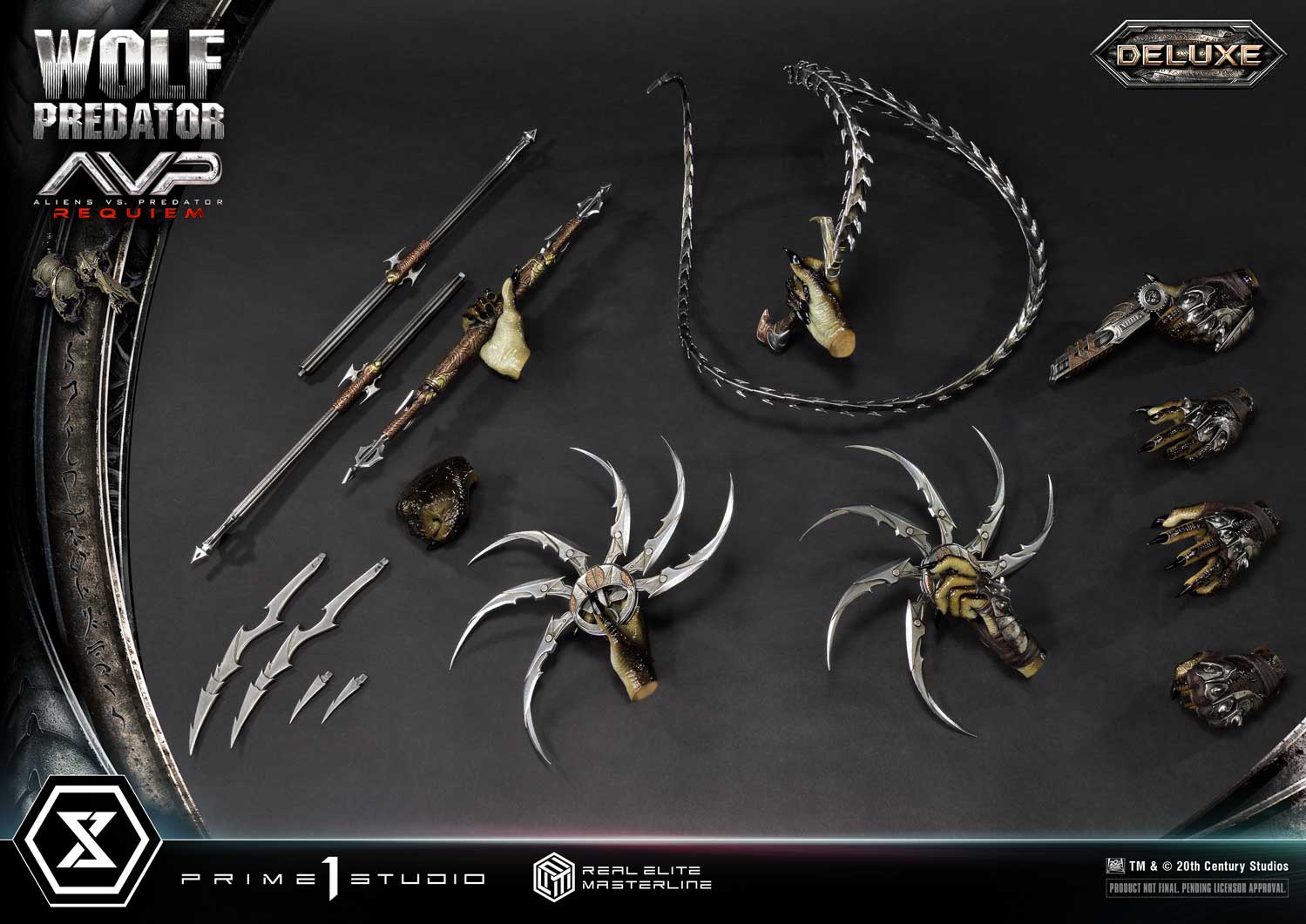 PRE-ORDER Prime1 Studio - Real Elite Masterline - Aliens vs. Predator: Requiem - Wolf Predator DX Bonus Ver. 1/3