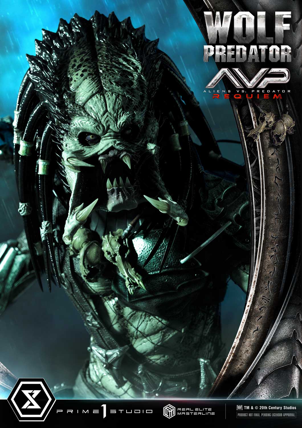 PRE-ORDER Prime1 Studio - Real Elite Masterline - Aliens vs. Predator: Requiem - Wolf Predator DX Bonus Ver. 1/3