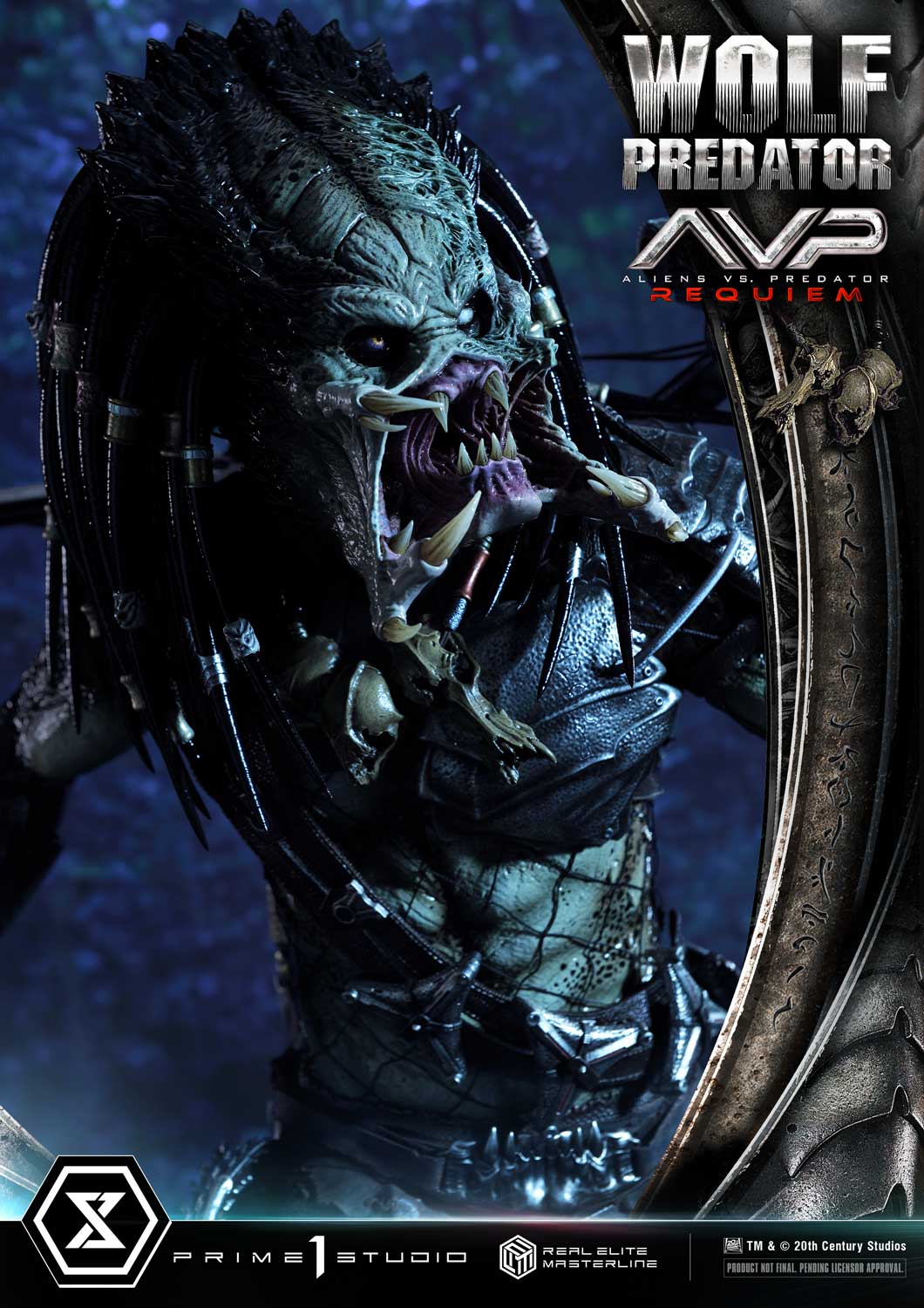 PRE-ORDER Prime1 Studio - Real Elite Masterline - Aliens vs. Predator: Requiem - Wolf Predator DX Bonus Ver. 1/3