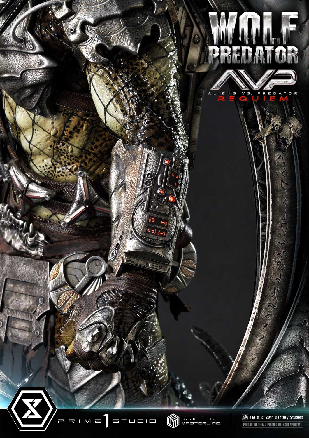 PRE-ORDER Prime1 Studio - Real Elite Masterline - Aliens vs. Predator: Requiem - Wolf Predator DX Bonus Ver. 1/3
