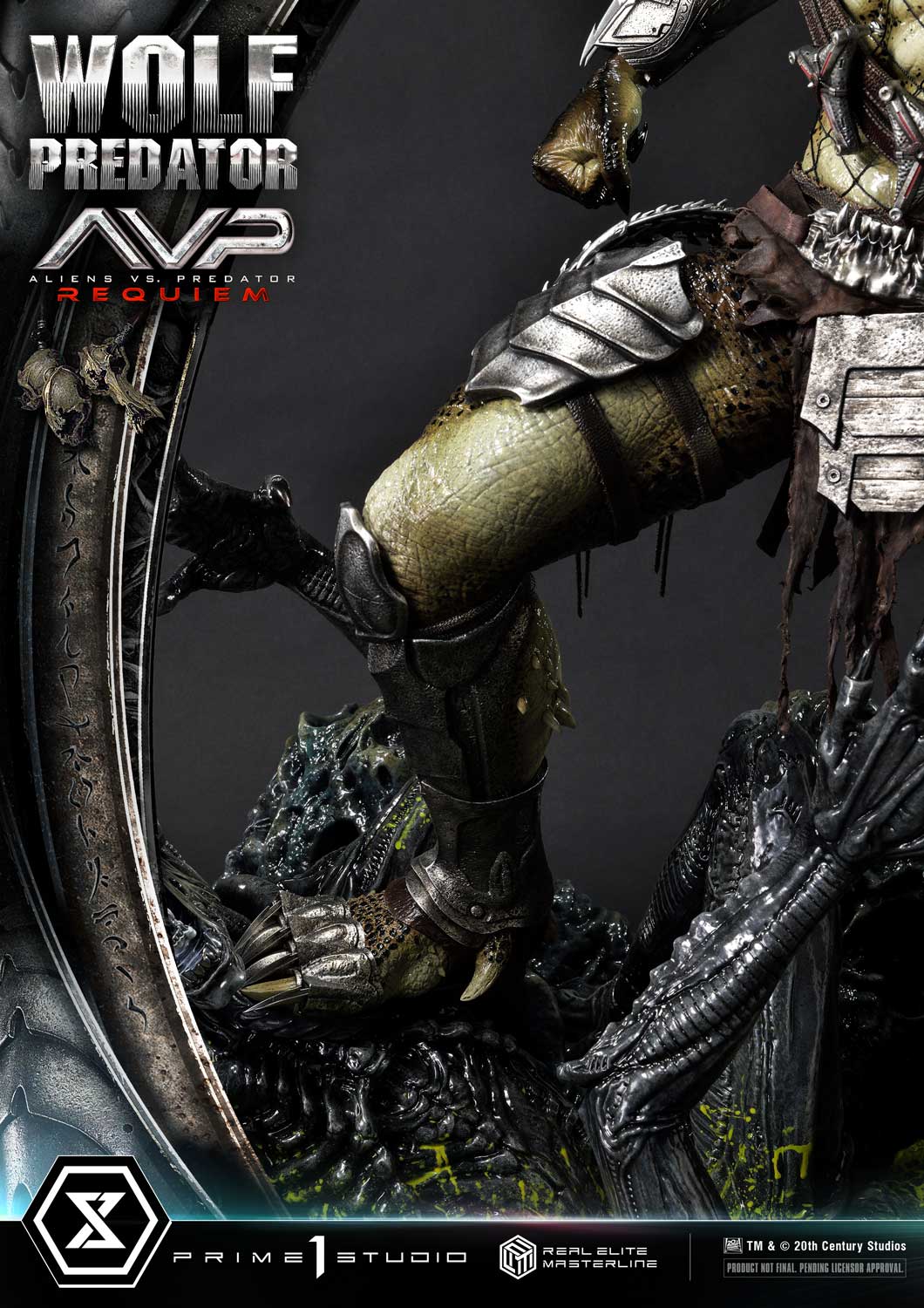 PRE-ORDER Prime1 Studio - Real Elite Masterline - Aliens vs. Predator: Requiem - Wolf Predator DX Bonus Ver. 1/3
