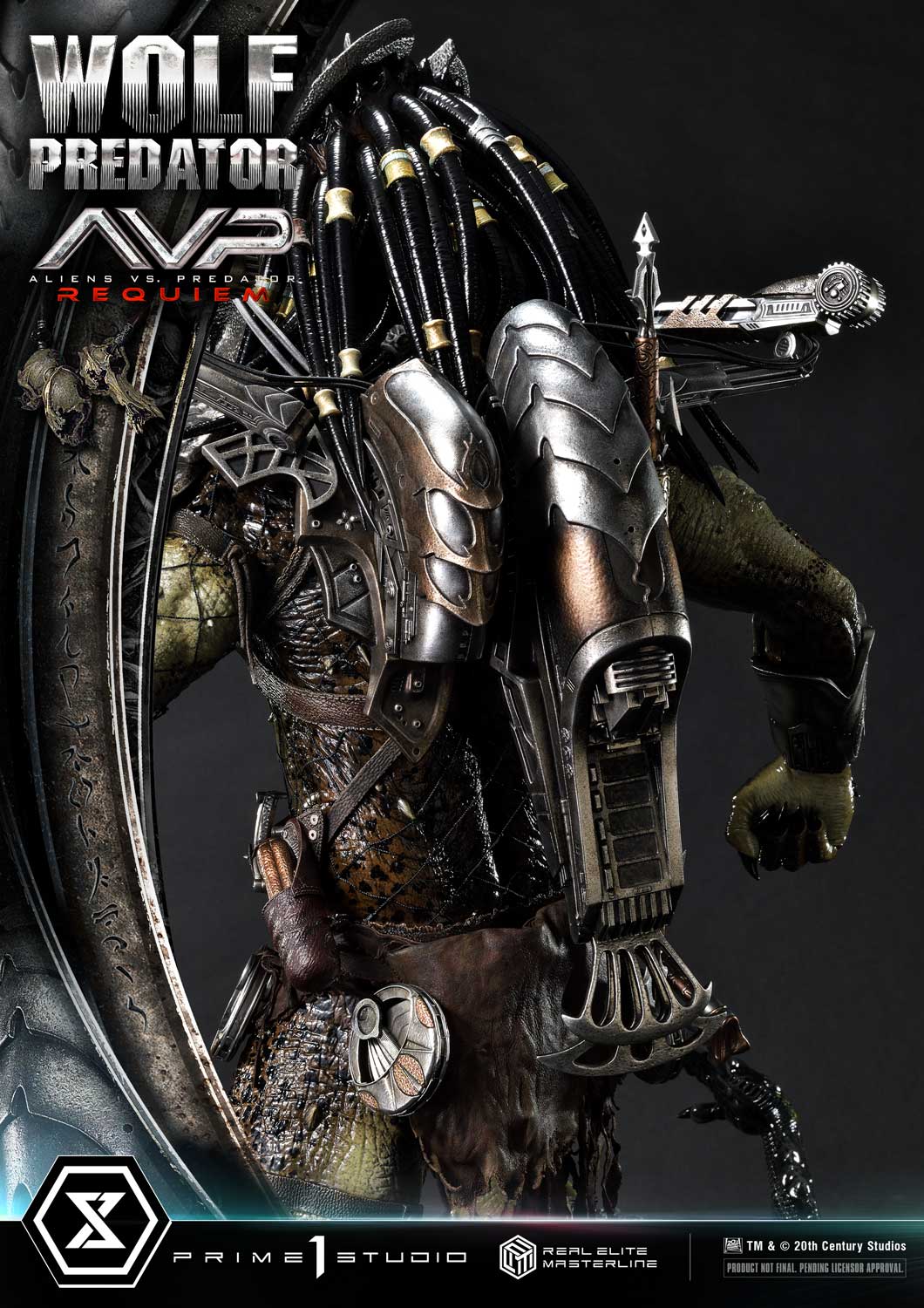 PRE-ORDER Prime1 Studio - Real Elite Masterline - Aliens vs. Predator: Requiem - Wolf Predator DX Bonus Ver. 1/3