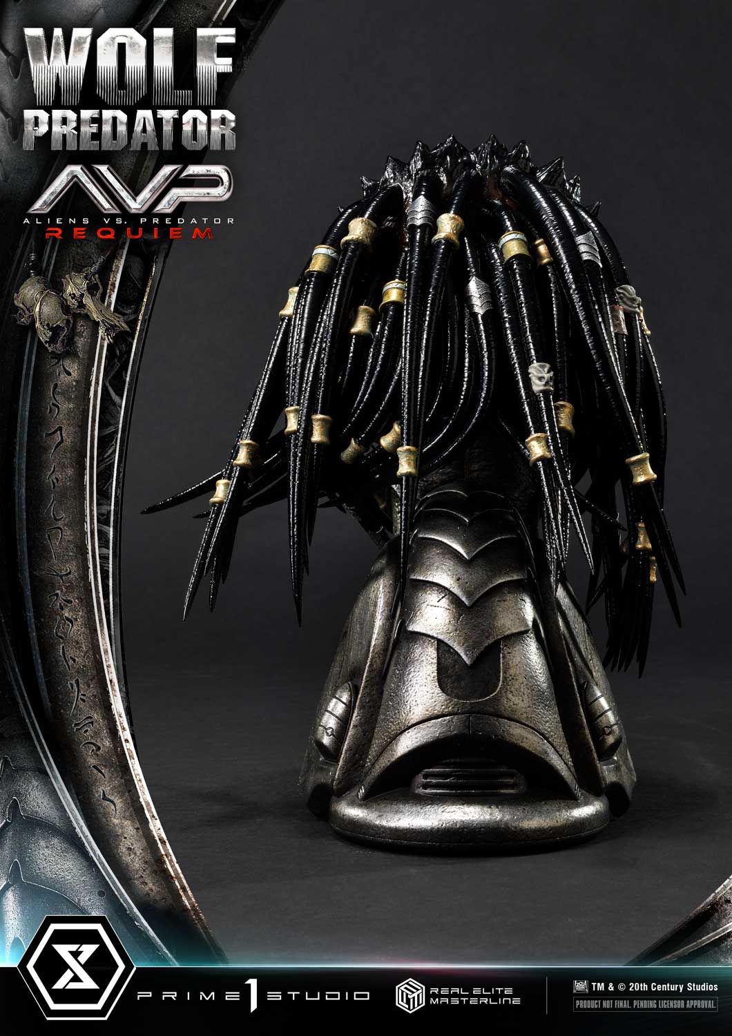 PRE-ORDER Prime1 Studio - Real Elite Masterline - Aliens vs. Predator: Requiem - Wolf Predator DX Bonus Ver. 1/3