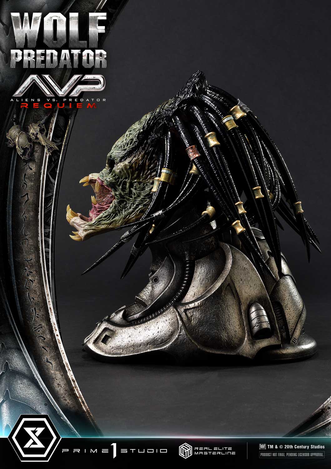 PRE-ORDER Prime1 Studio - Real Elite Masterline - Aliens vs. Predator: Requiem - Wolf Predator DX Bonus Ver. 1/3