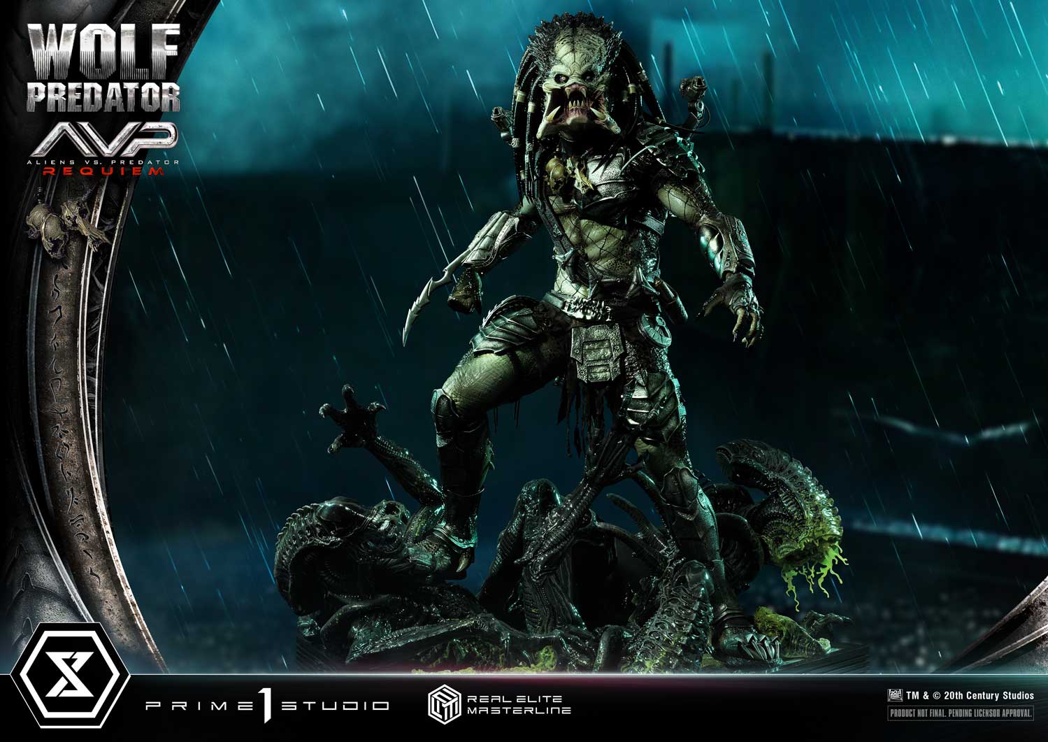 PRE-ORDER Prime1 Studio - Real Elite Masterline - Aliens vs. Predator: Requiem - Wolf Predator DX Bonus Ver. 1/3