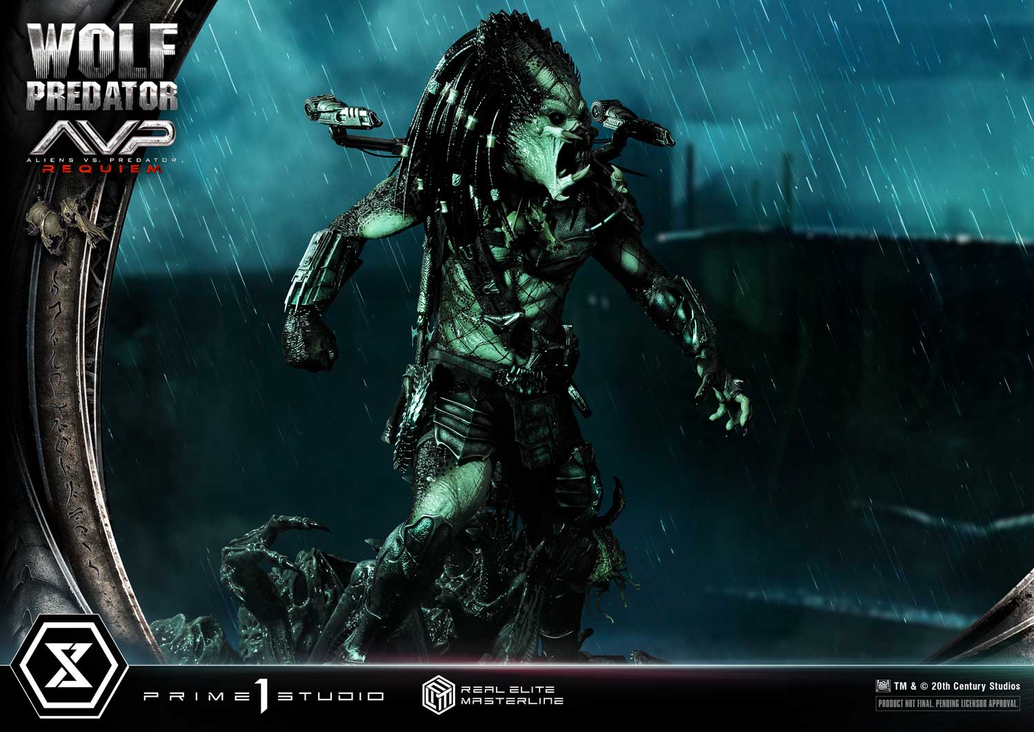 PRE-ORDER Prime1 Studio - Real Elite Masterline - Aliens vs. Predator: Requiem - Wolf Predator DX Bonus Ver. 1/3