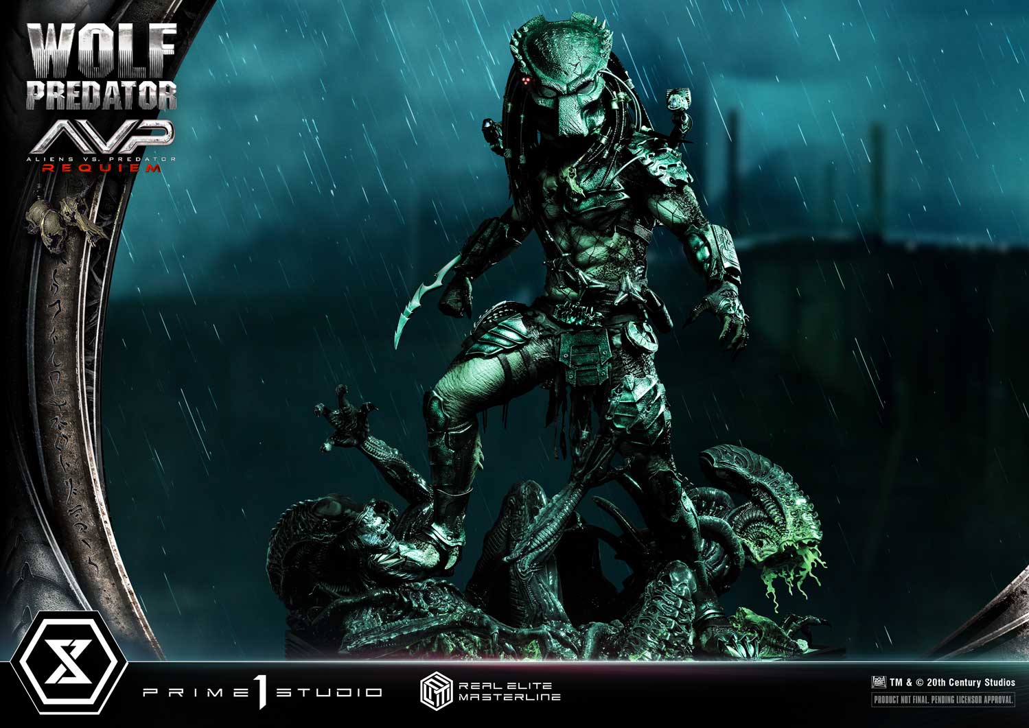 PRE-ORDER Prime1 Studio - Real Elite Masterline - Aliens vs. Predator: Requiem - Wolf Predator DX Bonus Ver. 1/3