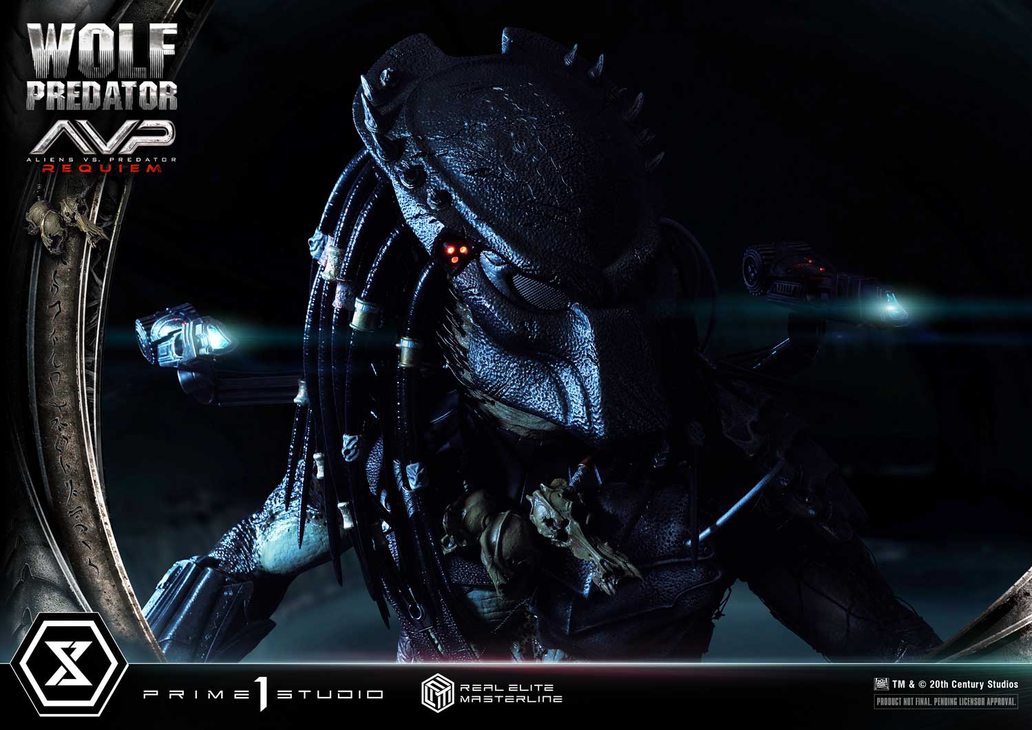 PRE-ORDER Prime1 Studio - Real Elite Masterline - Aliens vs. Predator: Requiem - Wolf Predator DX Bonus Ver. 1/3
