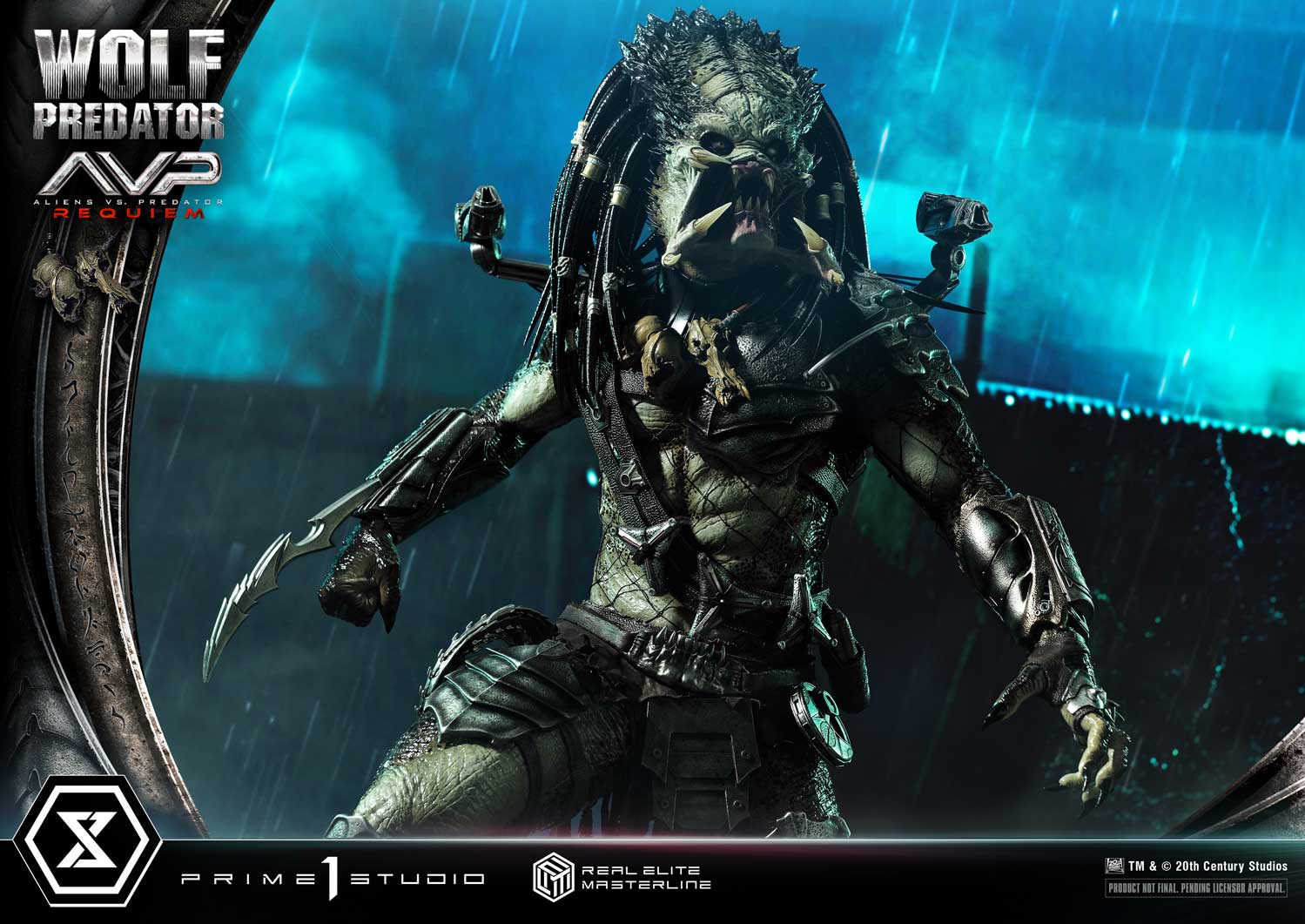 PRE-ORDER Prime1 Studio - Real Elite Masterline - Aliens vs. Predator: Requiem - Wolf Predator DX Bonus Ver. 1/3