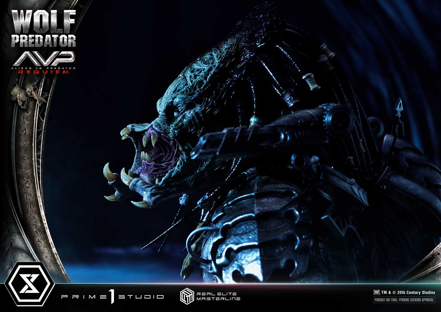 PRE-ORDER Prime1 Studio - Real Elite Masterline - Aliens vs. Predator: Requiem - Wolf Predator DX Bonus Ver. 1/3