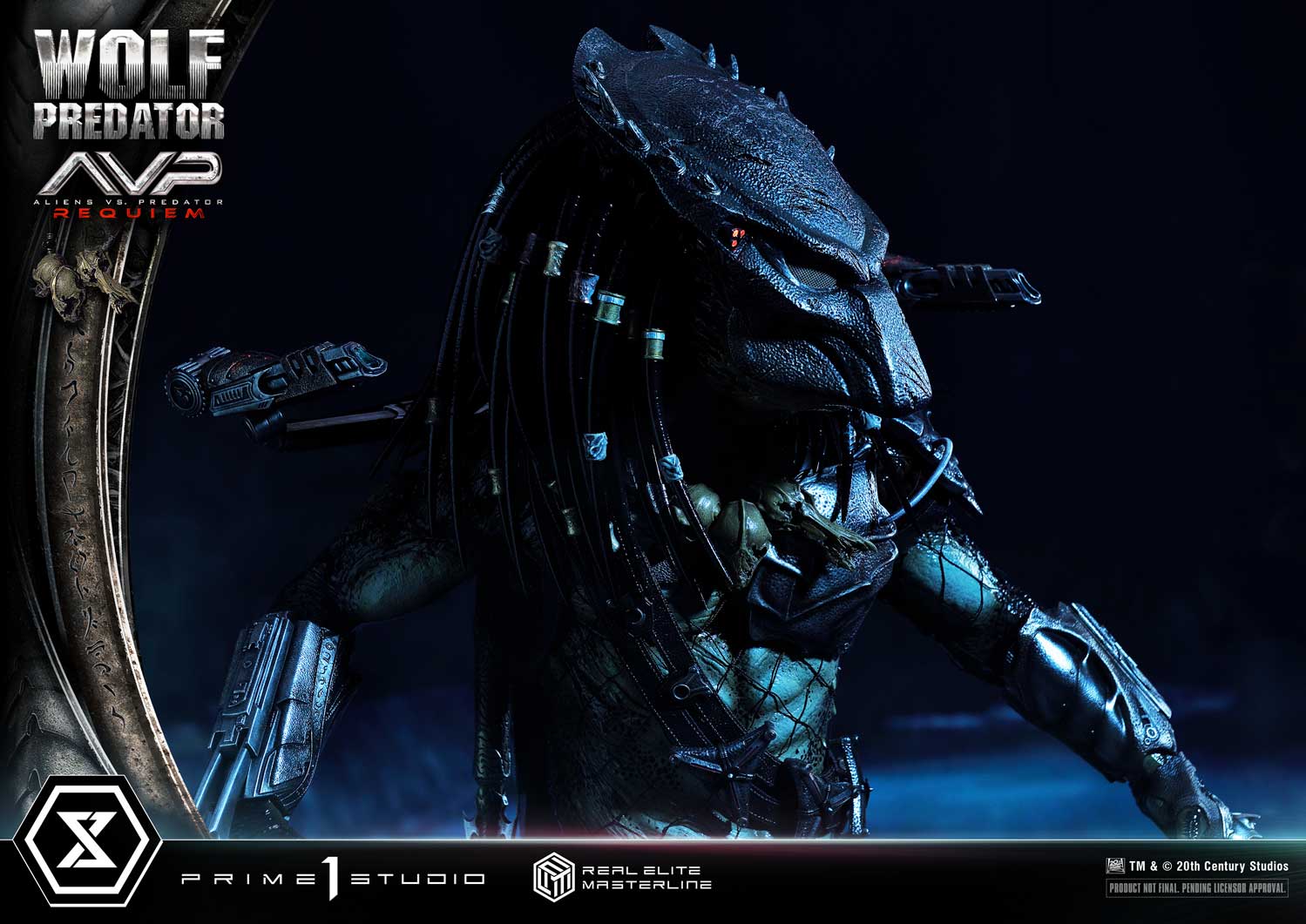 PRE-ORDER Prime1 Studio - Real Elite Masterline - Aliens vs. Predator: Requiem - Wolf Predator DX Bonus Ver. 1/3