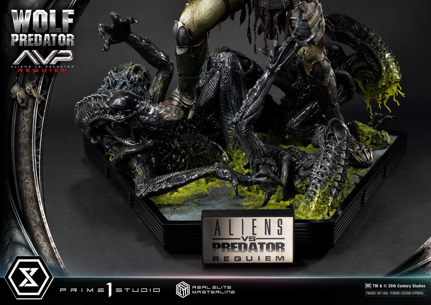 PRE-ORDER Prime1 Studio - Real Elite Masterline - Aliens vs. Predator: Requiem - Wolf Predator DX Bonus Ver. 1/3