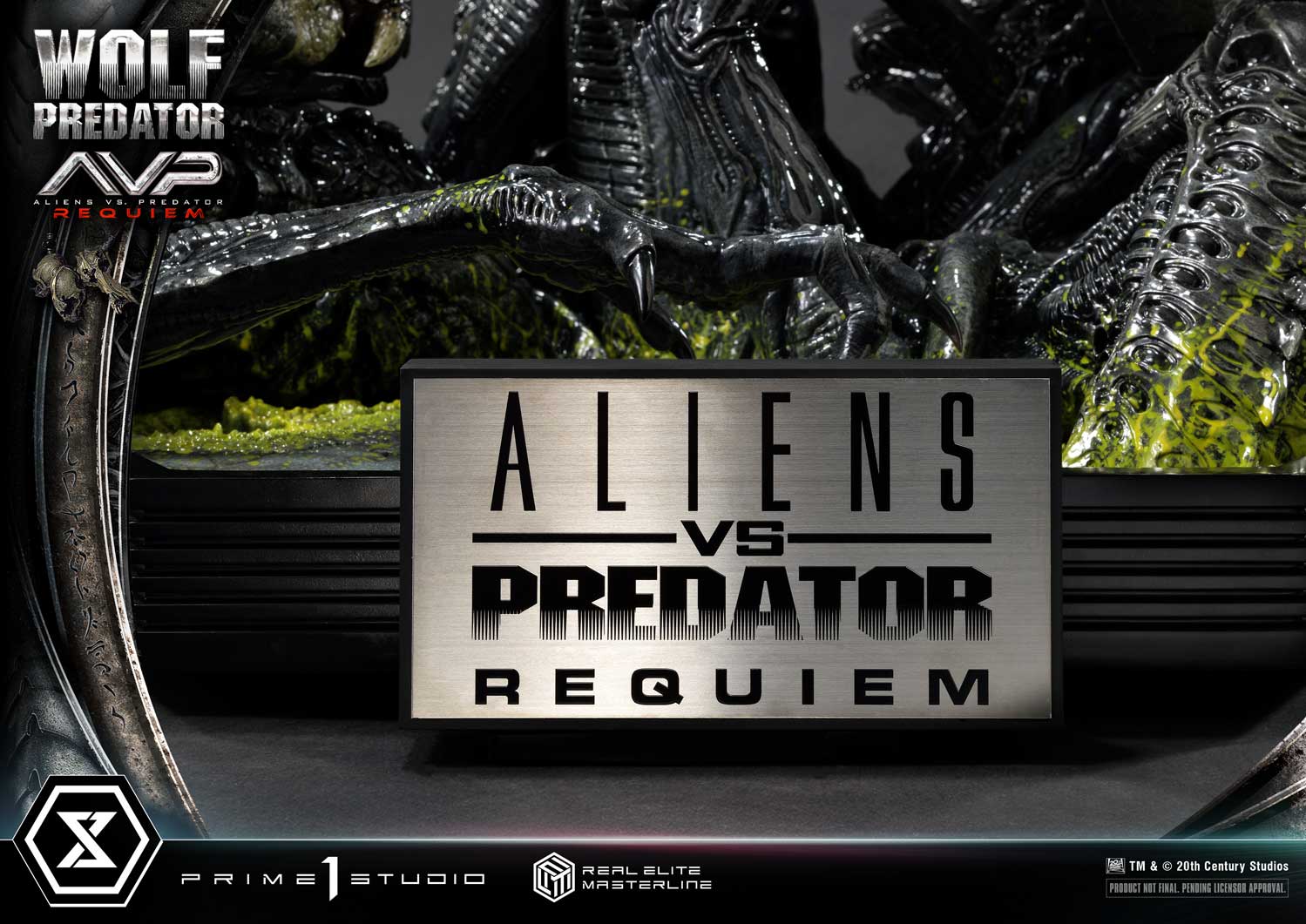PRE-ORDER Prime1 Studio - Real Elite Masterline - Aliens vs. Predator: Requiem - Wolf Predator DX Bonus Ver. 1/3