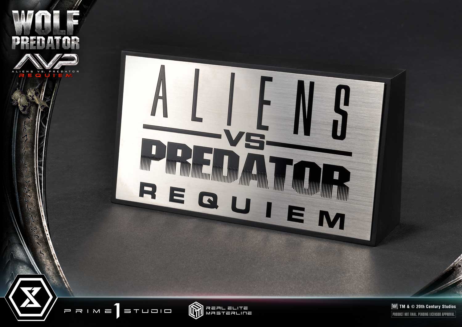 PRE-ORDER Prime1 Studio - Real Elite Masterline - Aliens vs. Predator: Requiem - Wolf Predator DX Bonus Ver. 1/3
