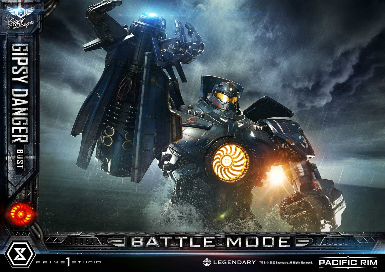 PRE-ORDER Prime1 Studio - Life Size Bust Pacific Rim (Film) Gipsy Danger Battle Mode