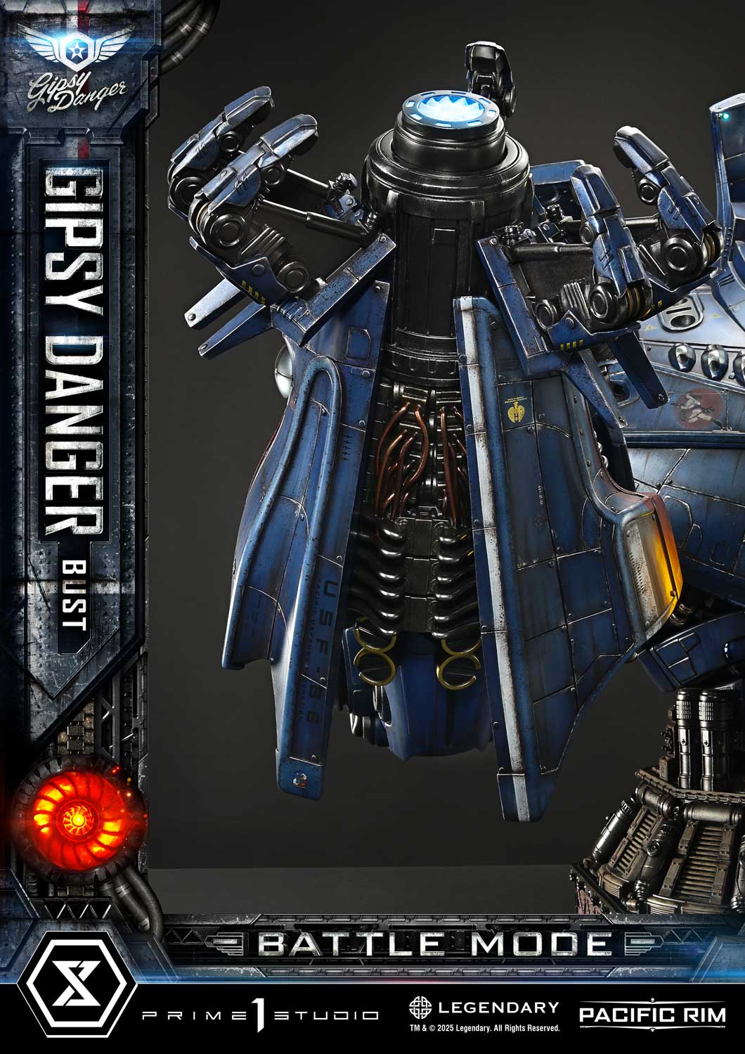 PRE-ORDER Prime1 Studio - Life Size Bust Pacific Rim (Film) Gipsy Danger Battle Mode