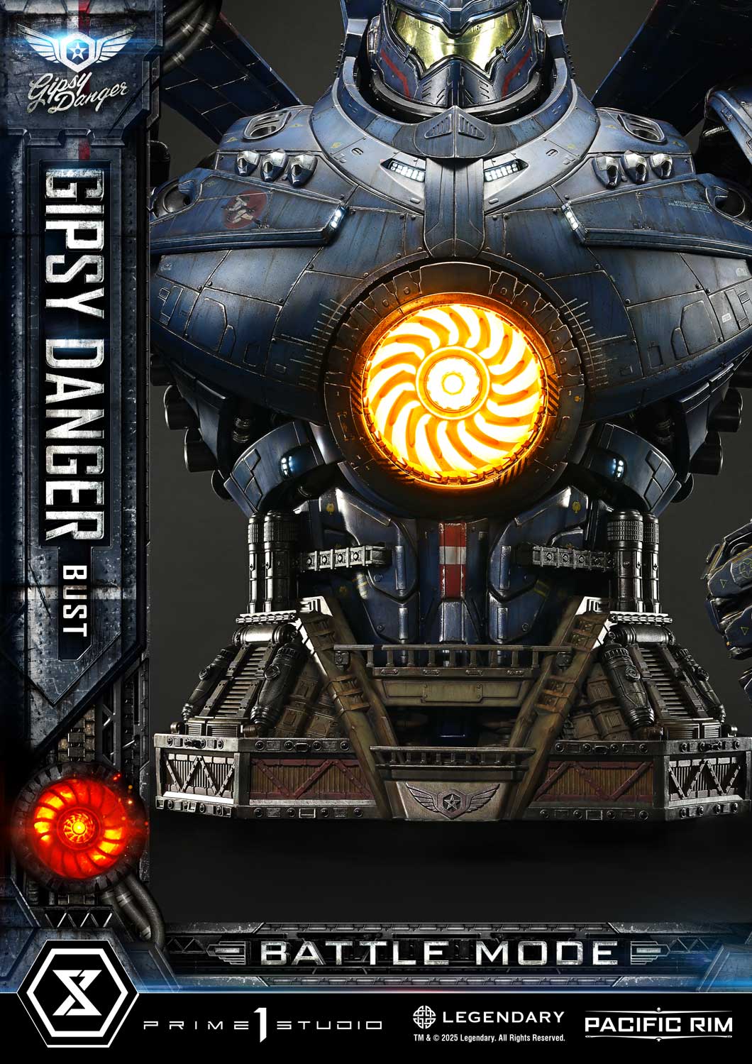 PRE-ORDER Prime1 Studio - Life Size Bust Pacific Rim (Film) Gipsy Danger Battle Mode