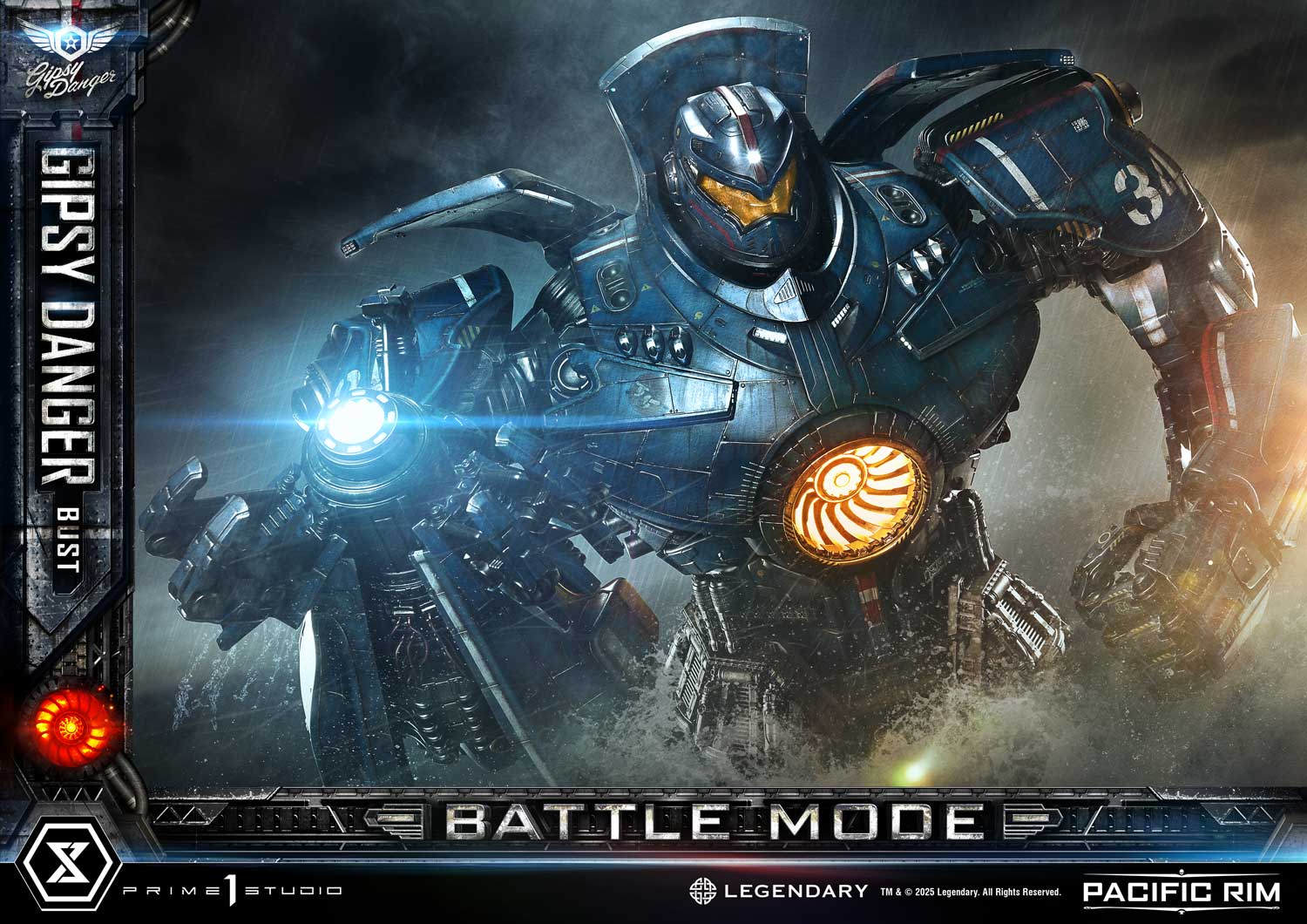 PRE-ORDER Prime1 Studio - Life Size Bust Pacific Rim (Film) Gipsy Danger Battle Mode