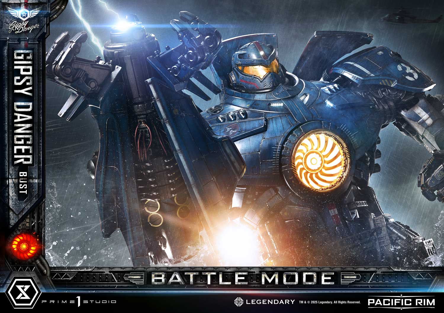 PRE-ORDER Prime1 Studio - Life Size Bust Pacific Rim (Film) Gipsy Danger Battle Mode