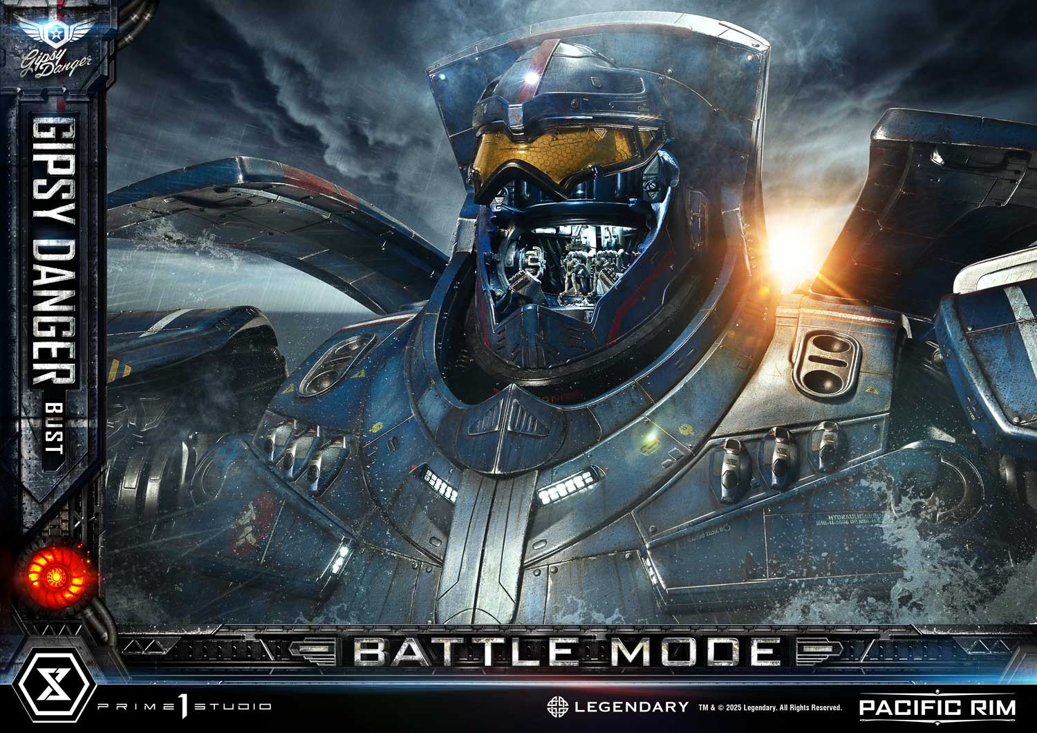 PRE-ORDER Prime1 Studio - Life Size Bust Pacific Rim (Film) Gipsy Danger Battle Mode