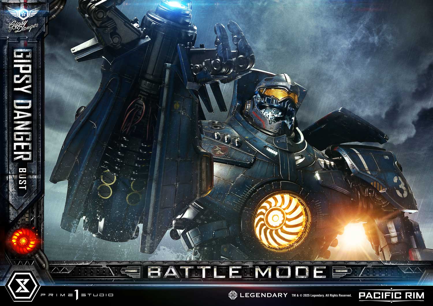 PRE-ORDER Prime1 Studio - Life Size Bust Pacific Rim (Film) Gipsy Danger Battle Mode