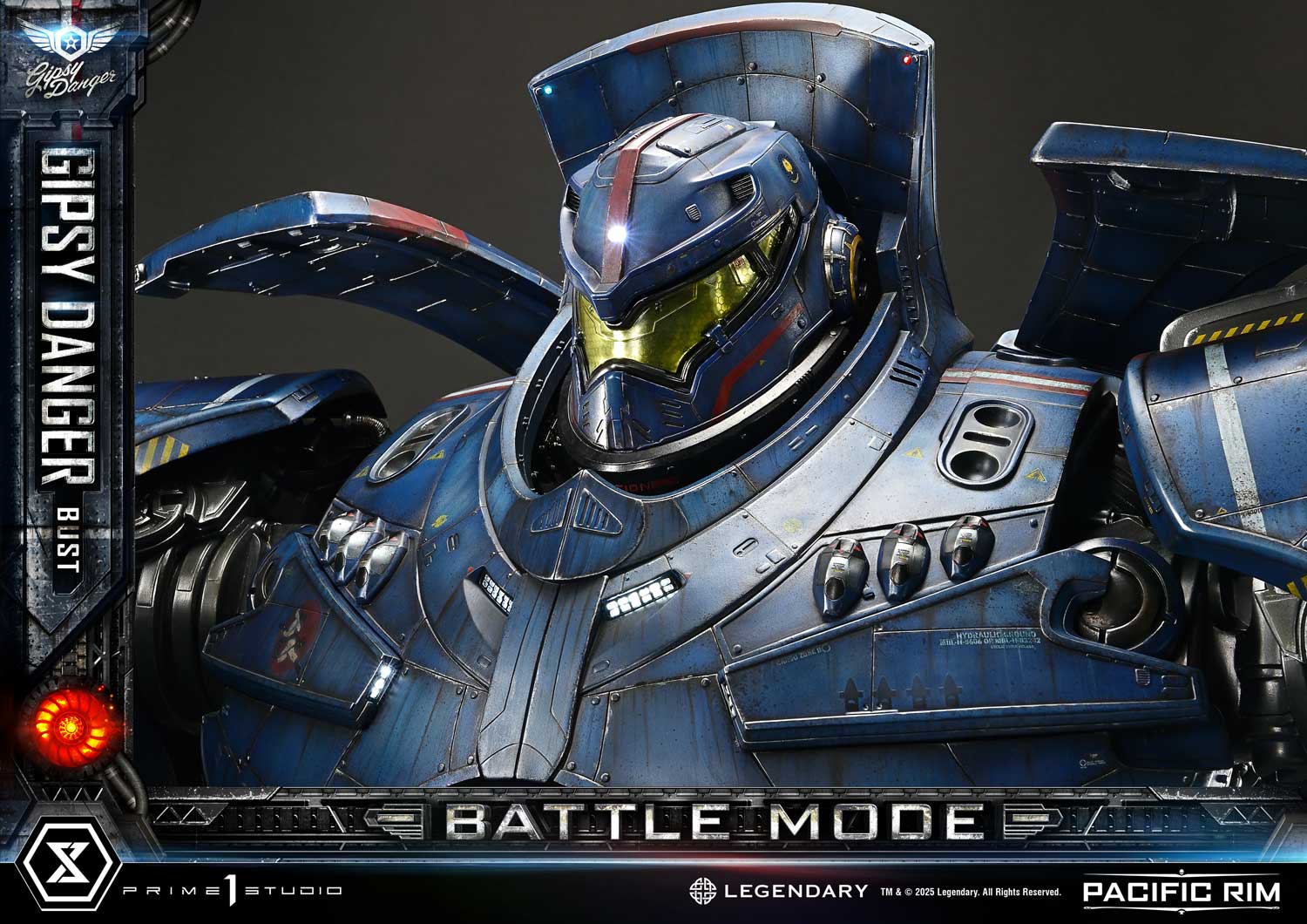 PRE-ORDER Prime1 Studio - Life Size Bust Pacific Rim (Film) Gipsy Danger Battle Mode