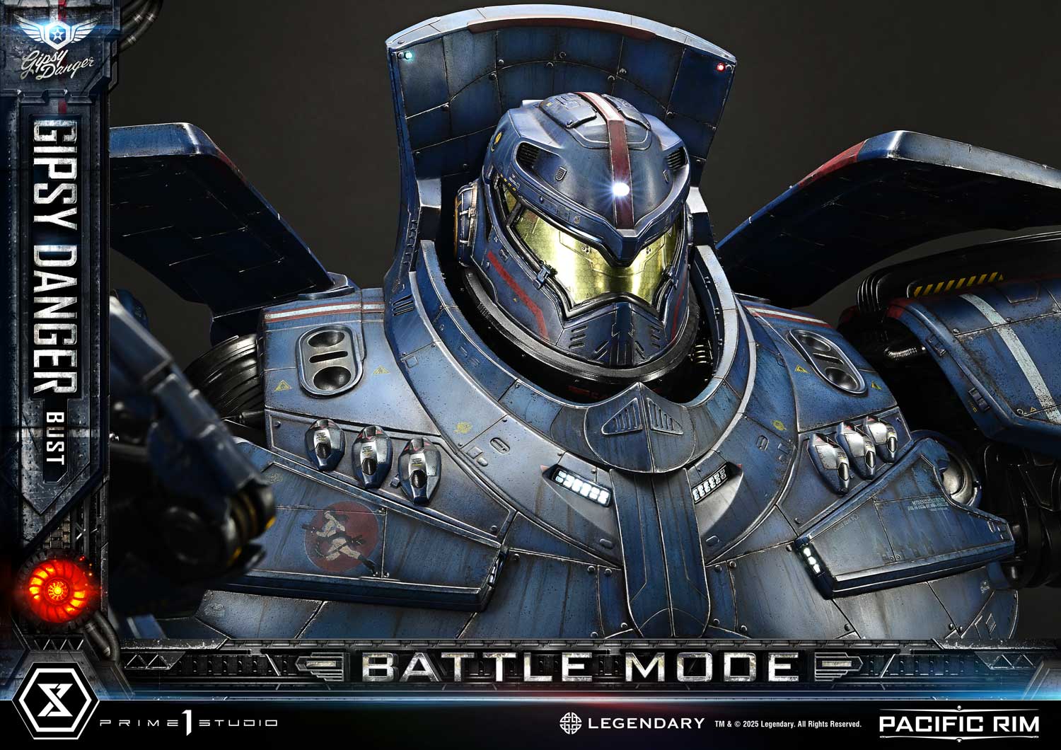 PRE-ORDER Prime1 Studio - Life Size Bust Pacific Rim (Film) Gipsy Danger Battle Mode
